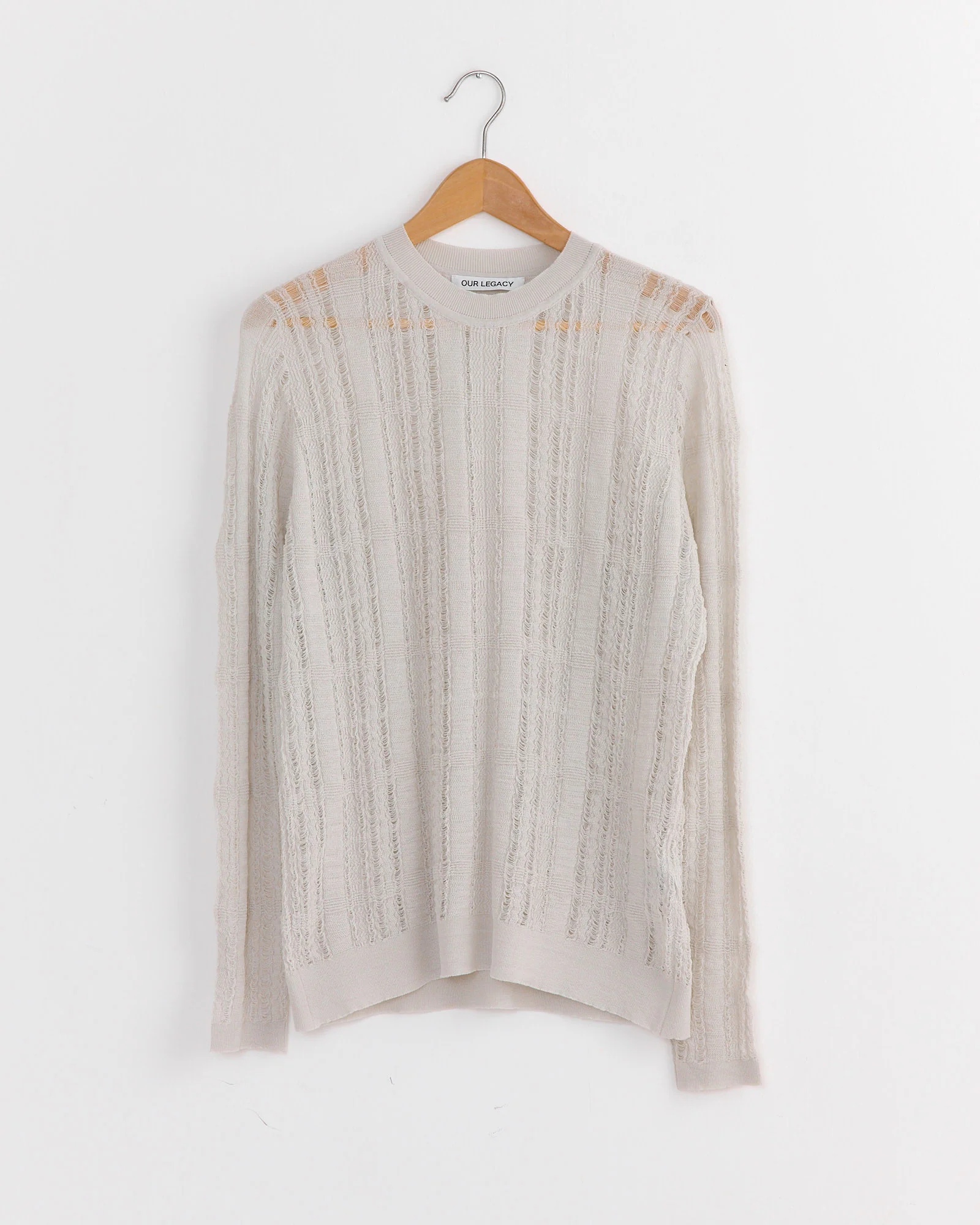 Formal Roundneck Top in Cloud Grey