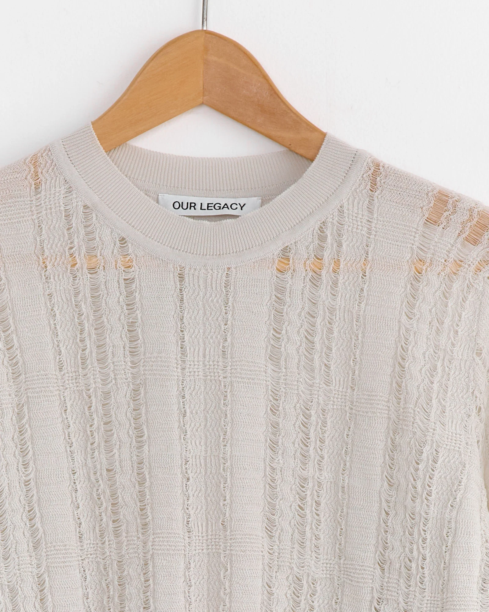 Formal Roundneck Top in Cloud Grey - Image 2