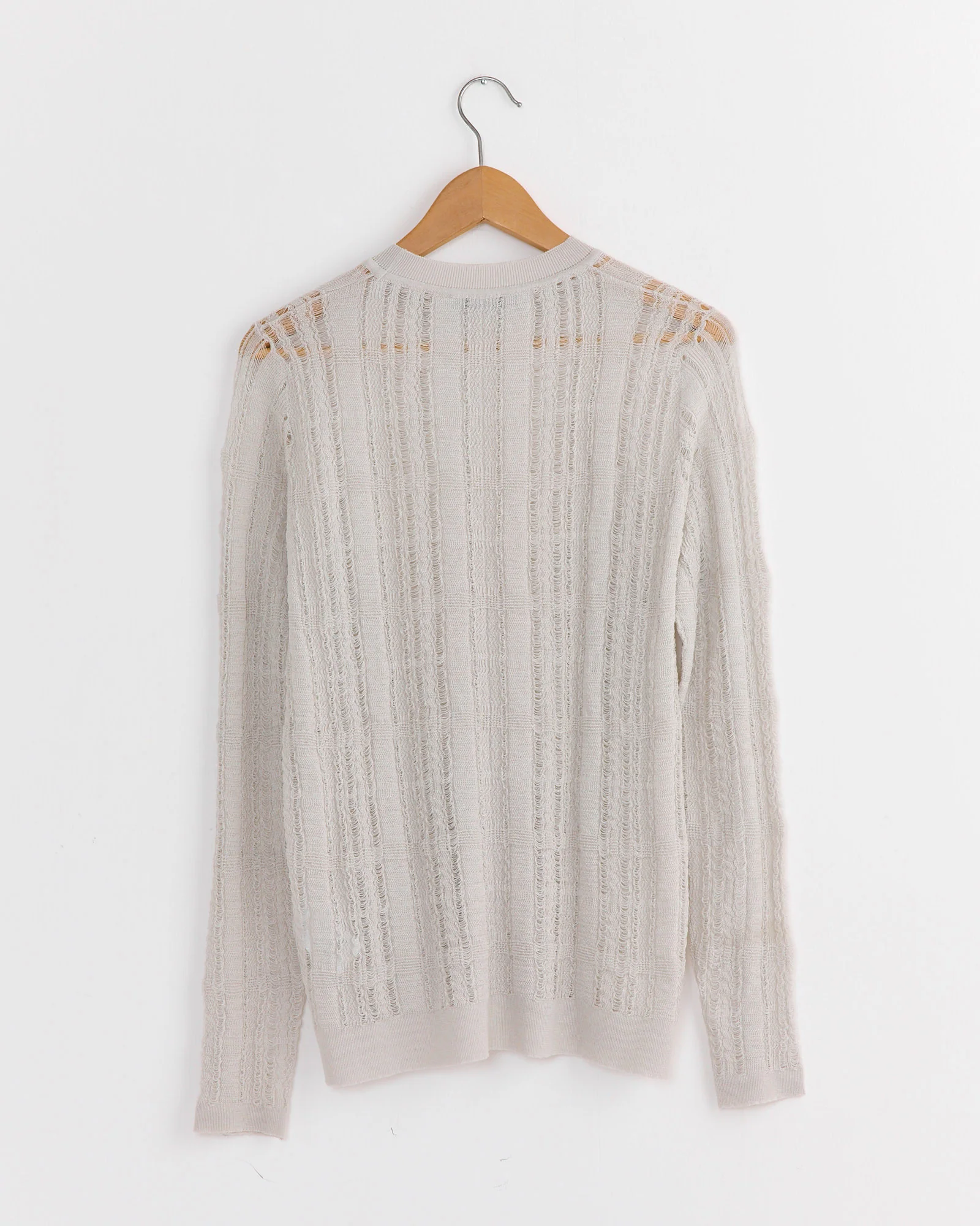 Formal Roundneck Top in Cloud Grey - Image 3
