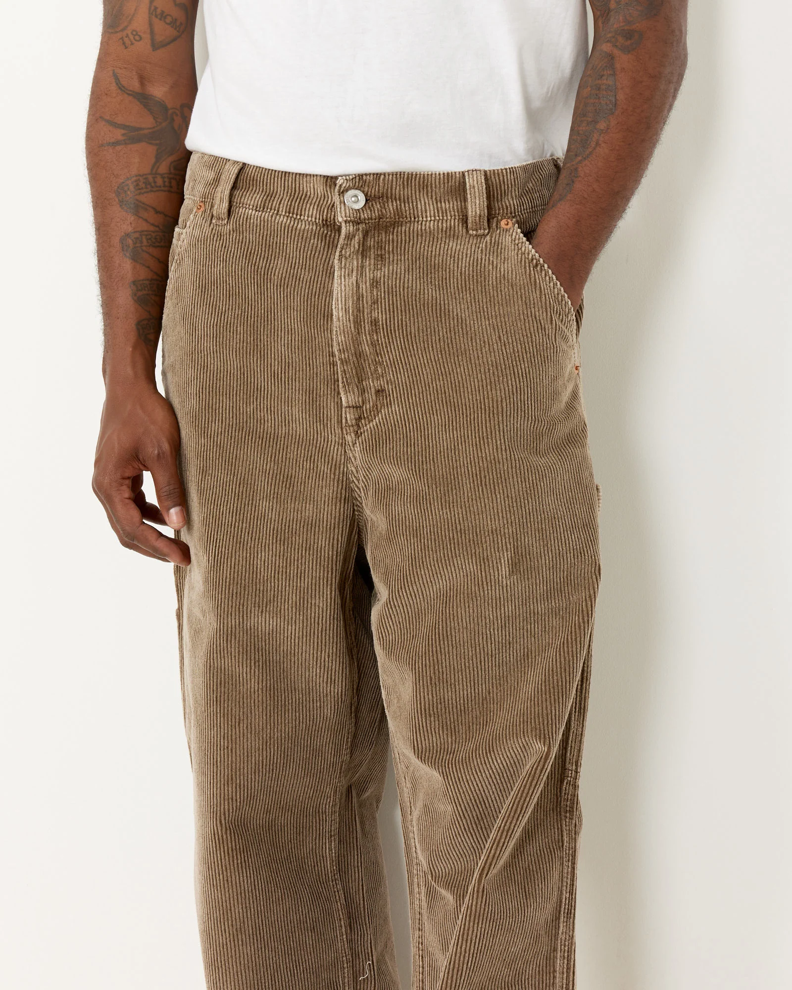 Joiner Trouser in Brown Enzyme Cord - Image 3