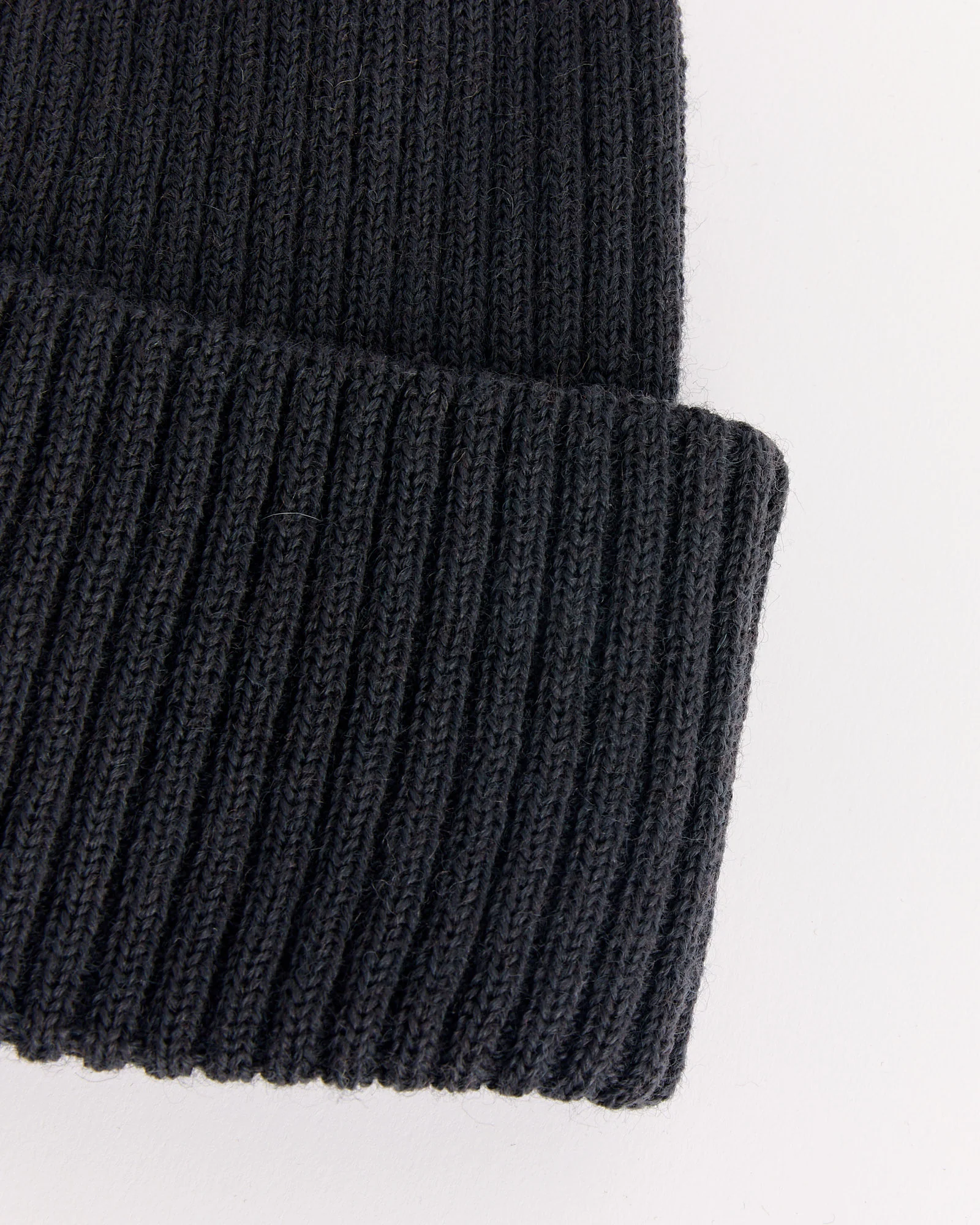 Knit Hat in Off Black - Image 2