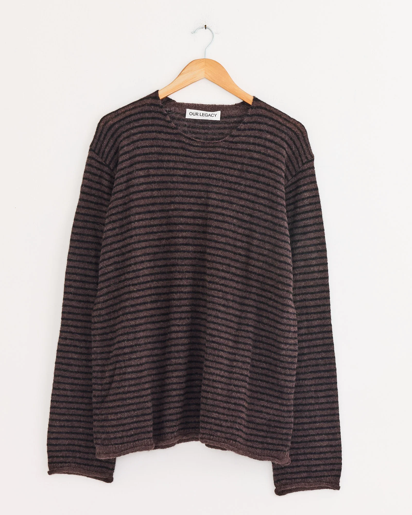 Rigid Popover Sweater in Dirt Stripe