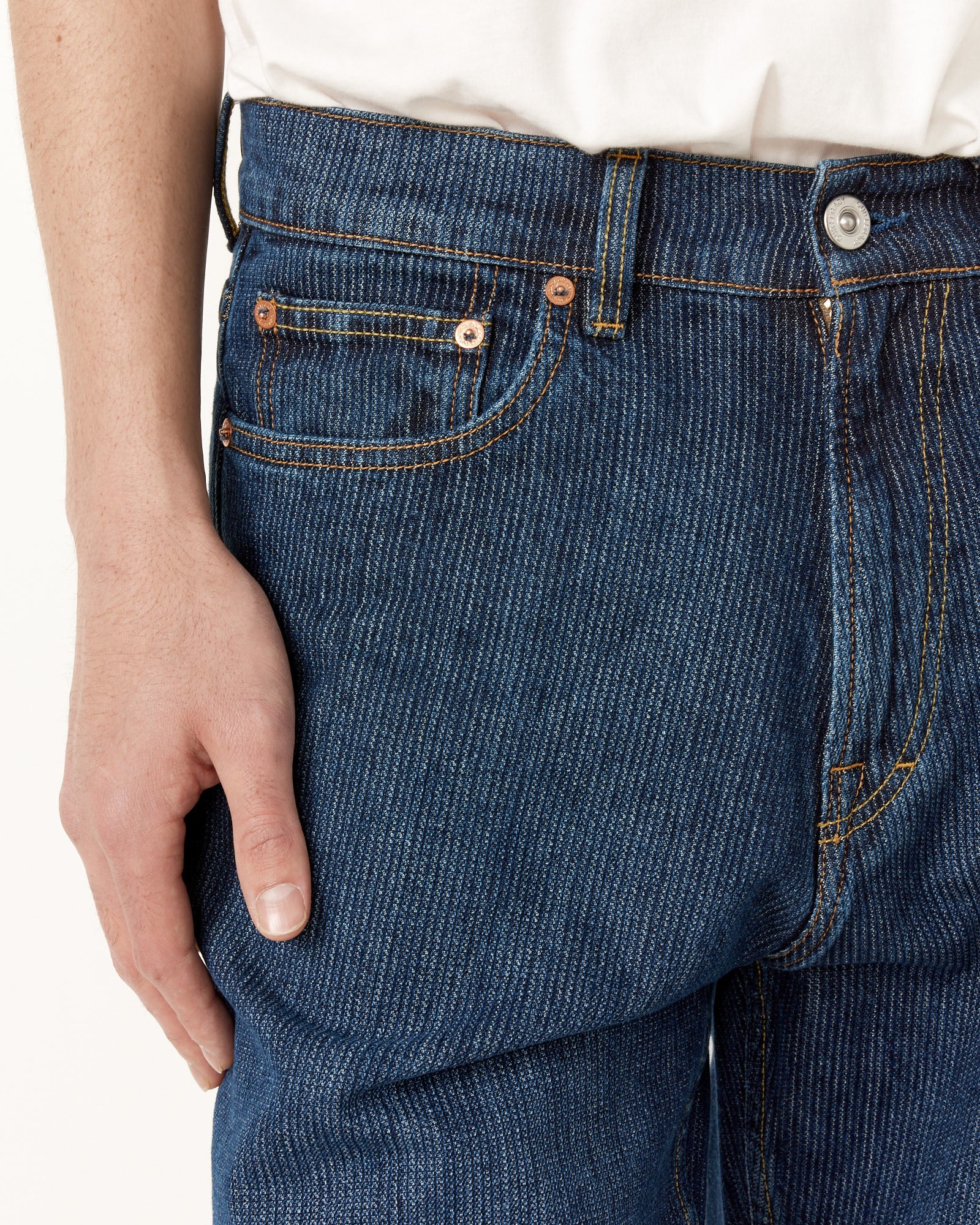 Third Cut Denim in Deep Blue - Image 3