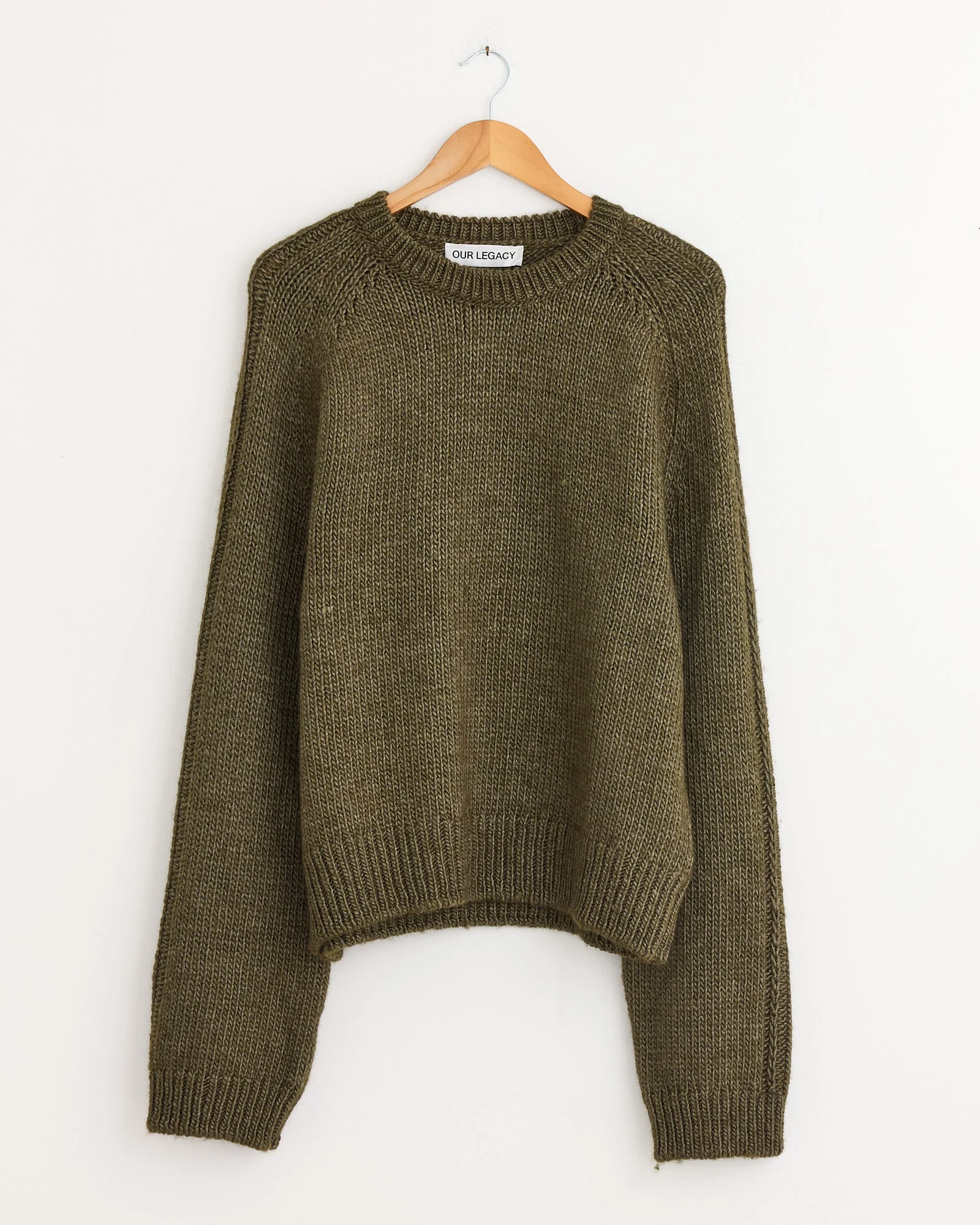 True Roundneck Sweater in Flush Green
