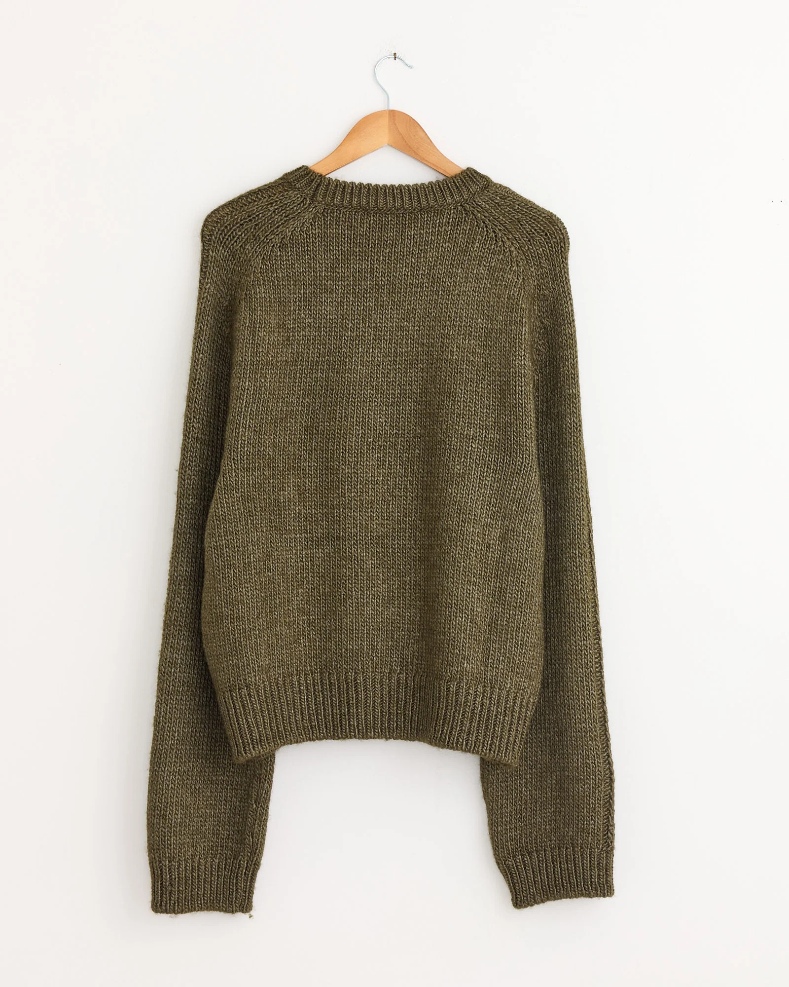 True Roundneck Sweater in Flush Green - Image 3