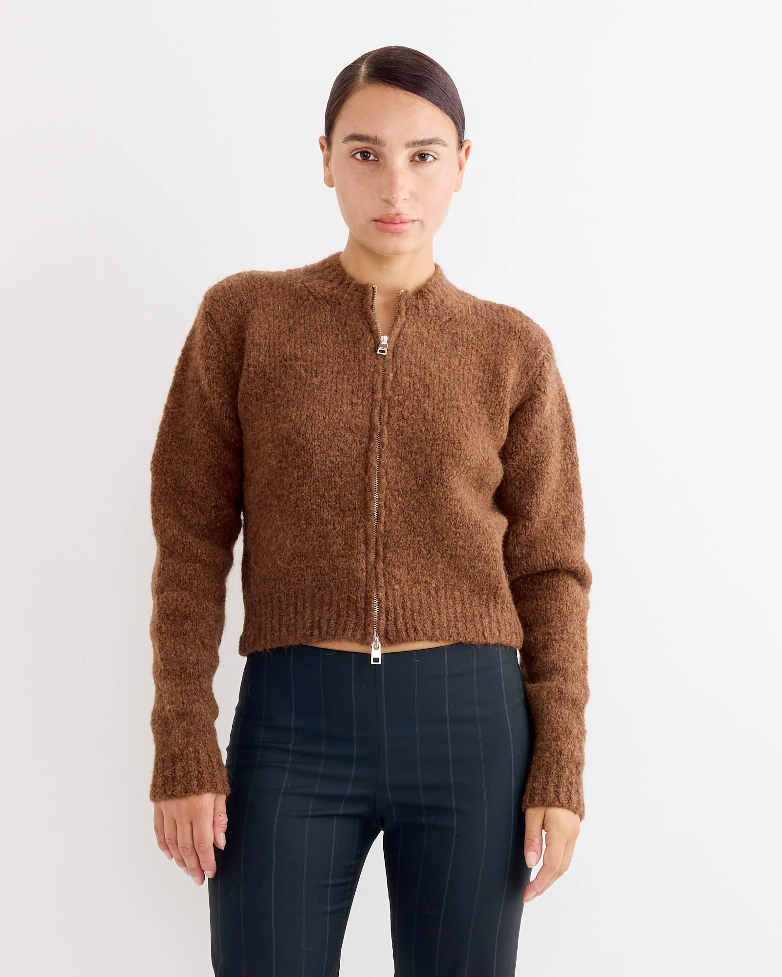 Hasta Luego Zip in Brown - Image 2