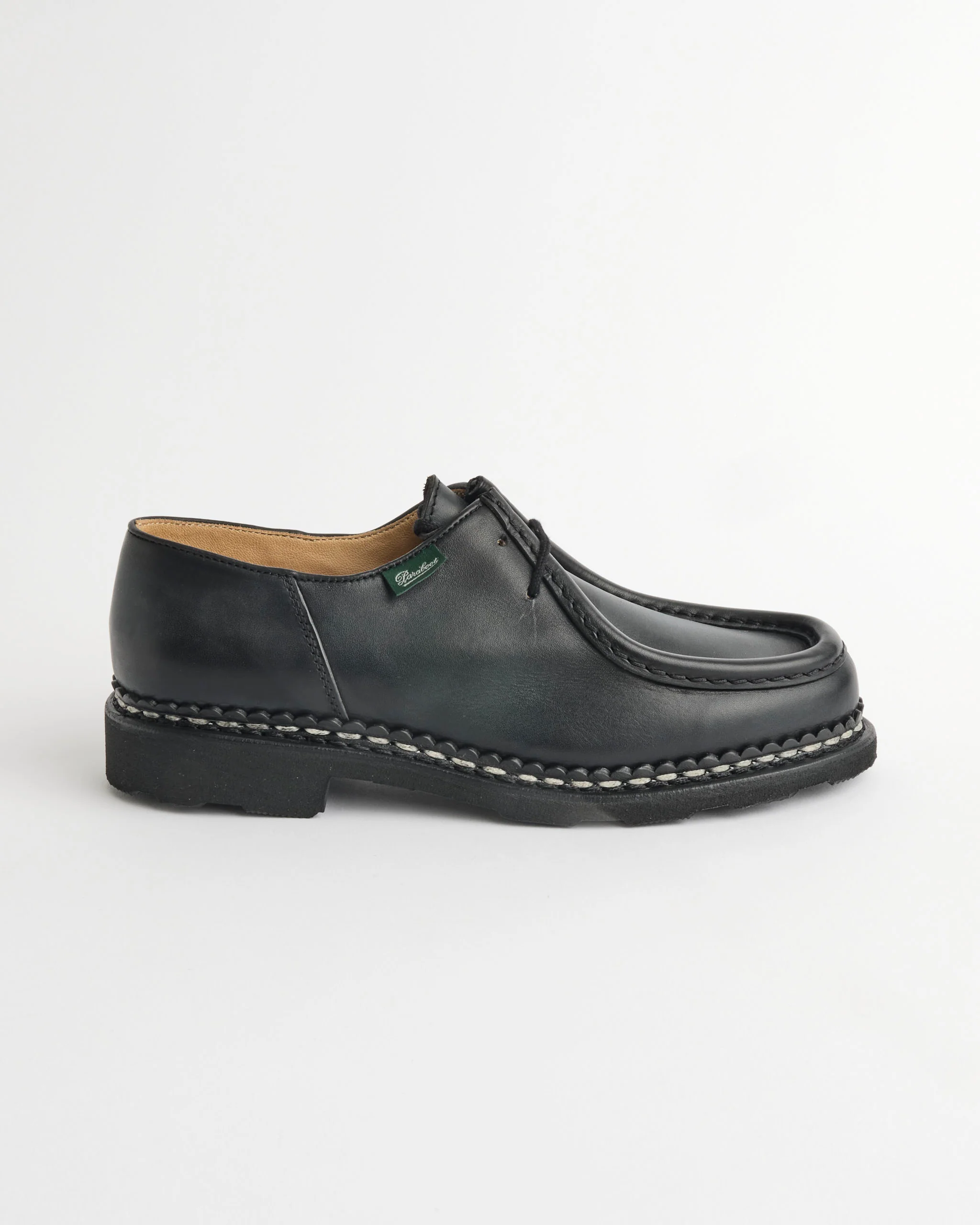 Michael Derby Shoe in Lisse Noir