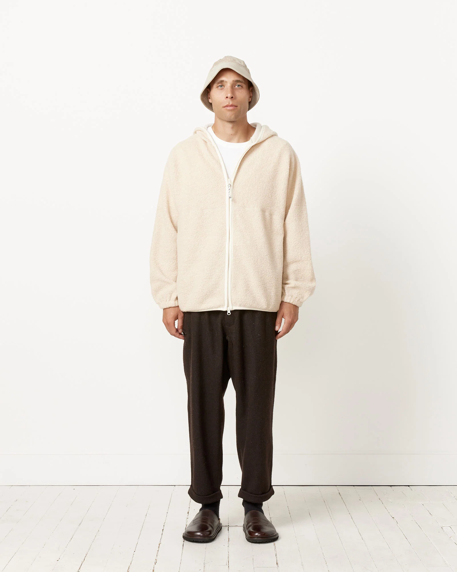 Leo Wool Boa Zip Hoodie - Image 2