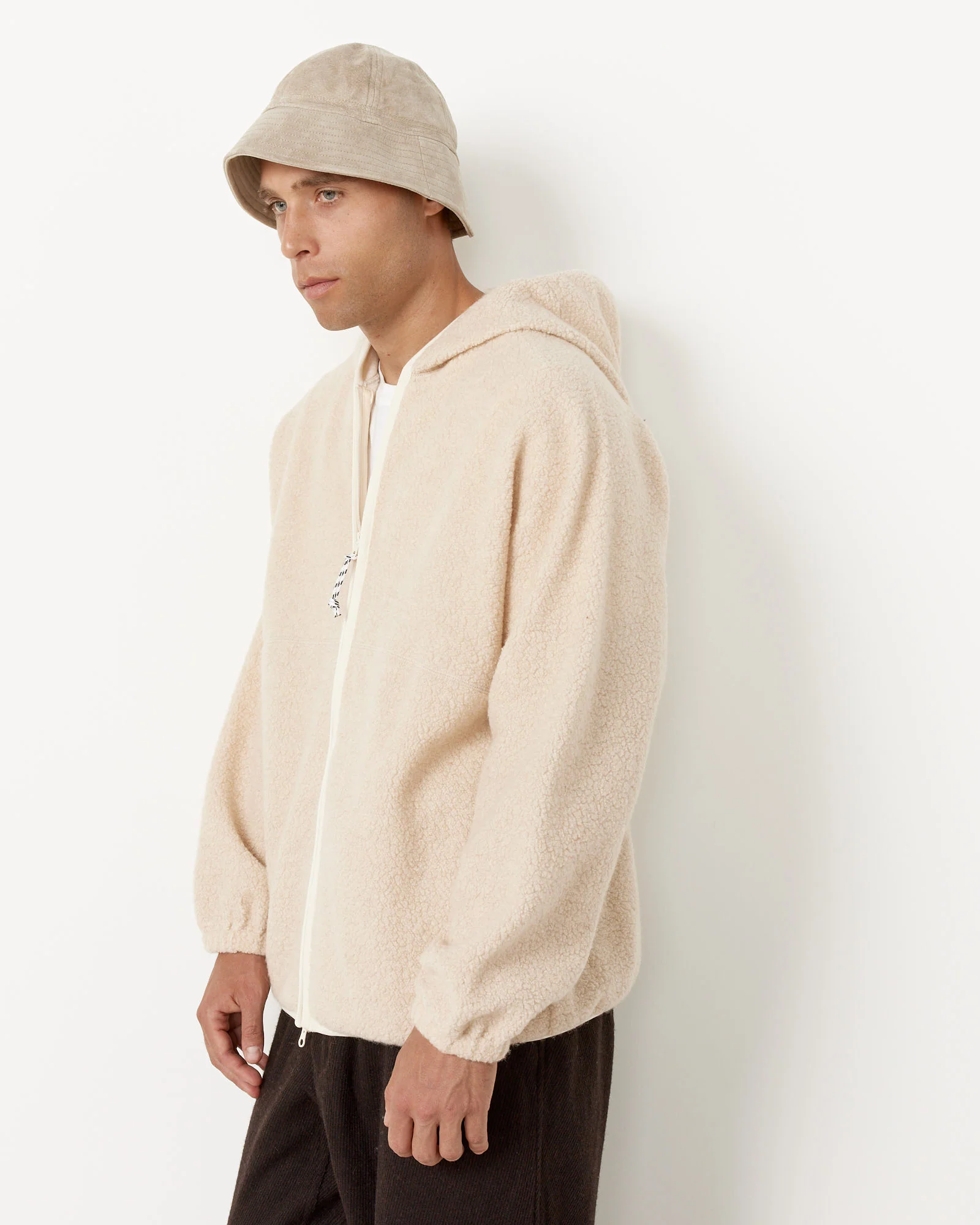 Leo Wool Boa Zip Hoodie - Image 4