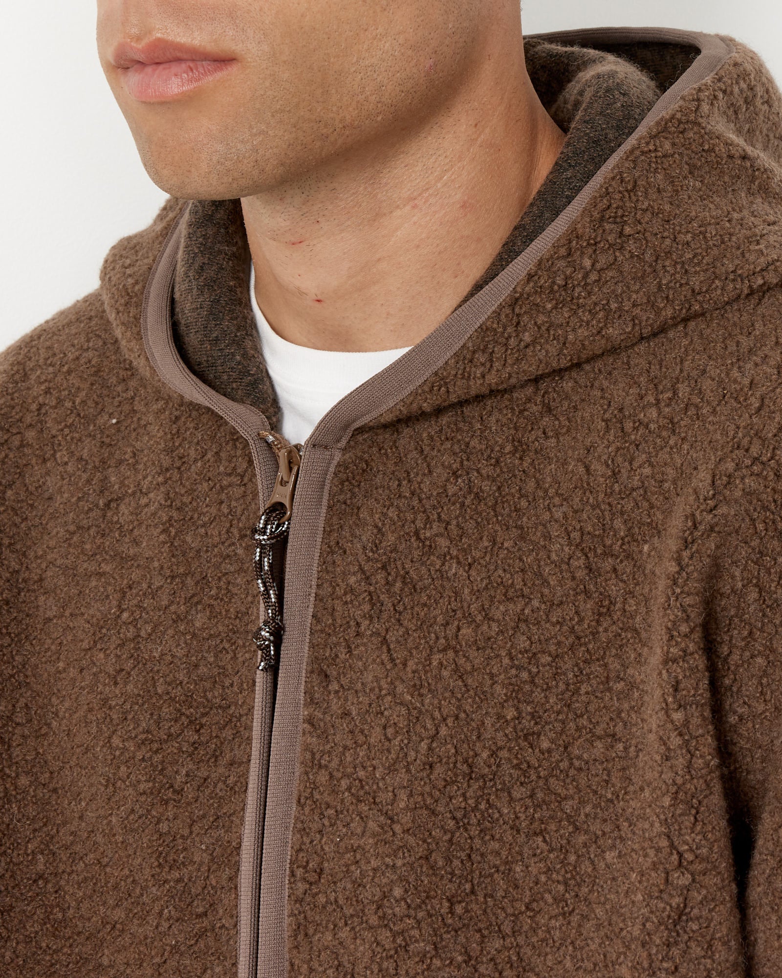 Leo Wool Boa Zip Hoodie - Image 8
