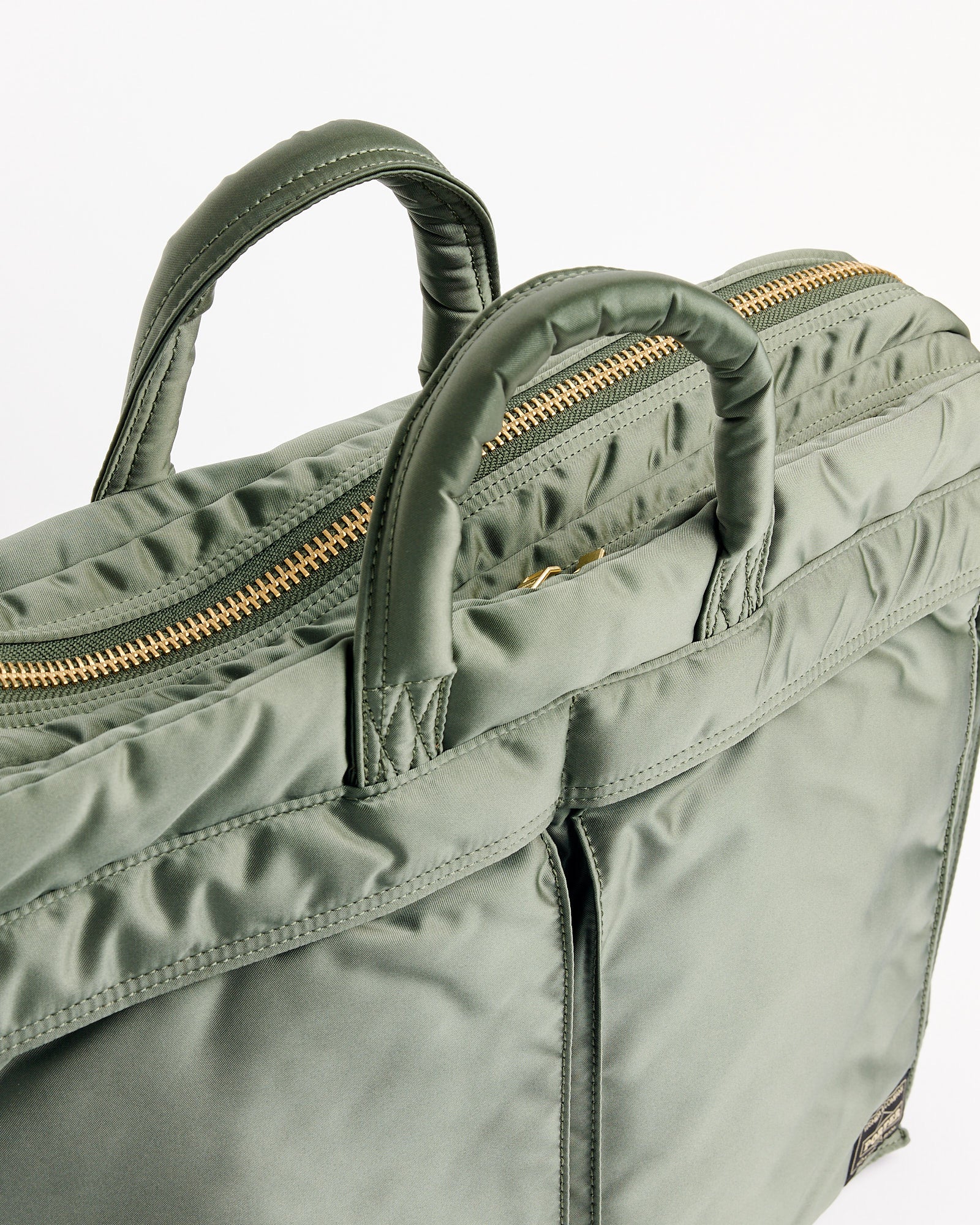 Tanker 2Way Document Zip Bag in Sage Green - Image 2
