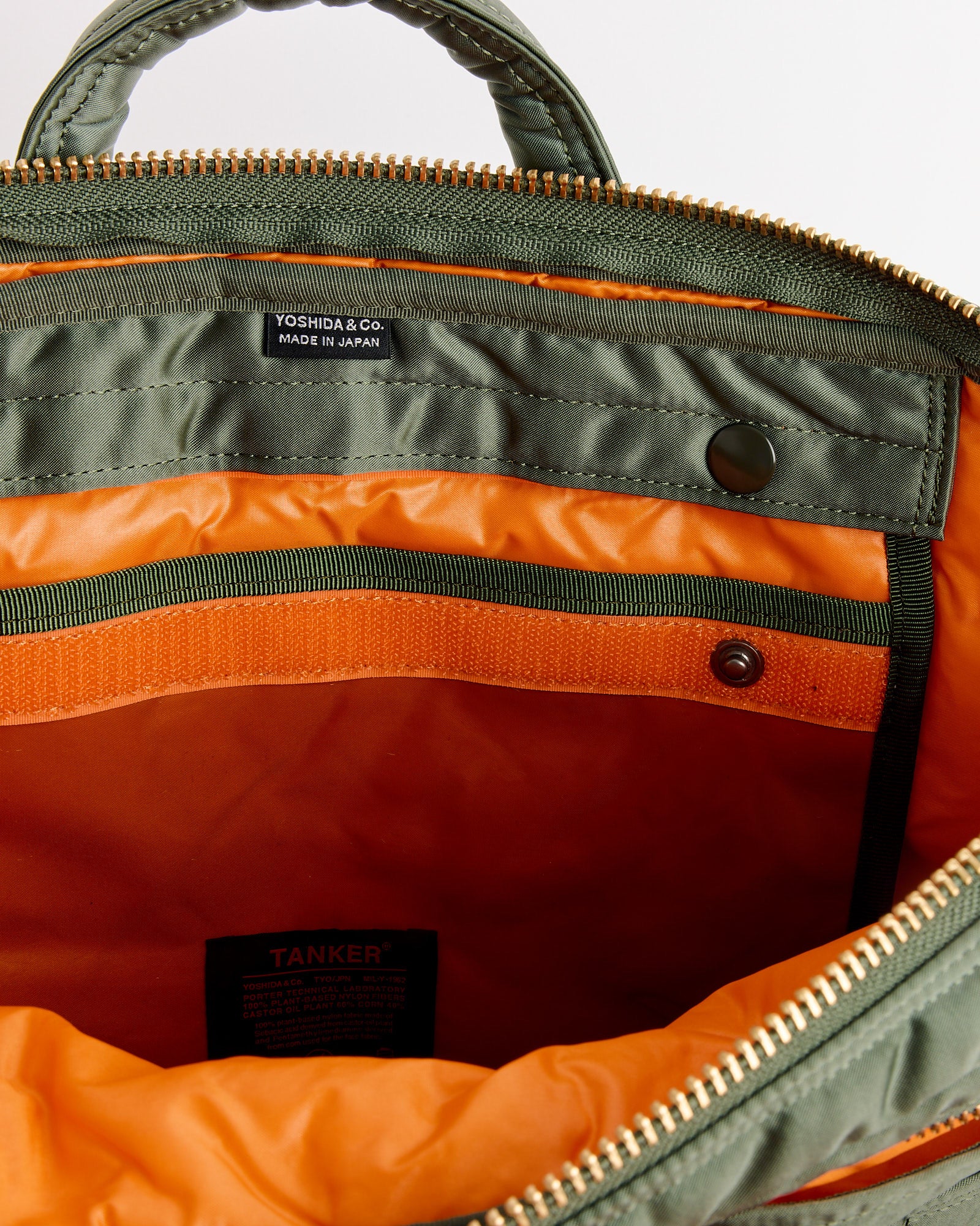 Tanker 2Way Document Zip Bag in Sage Green - Image 5