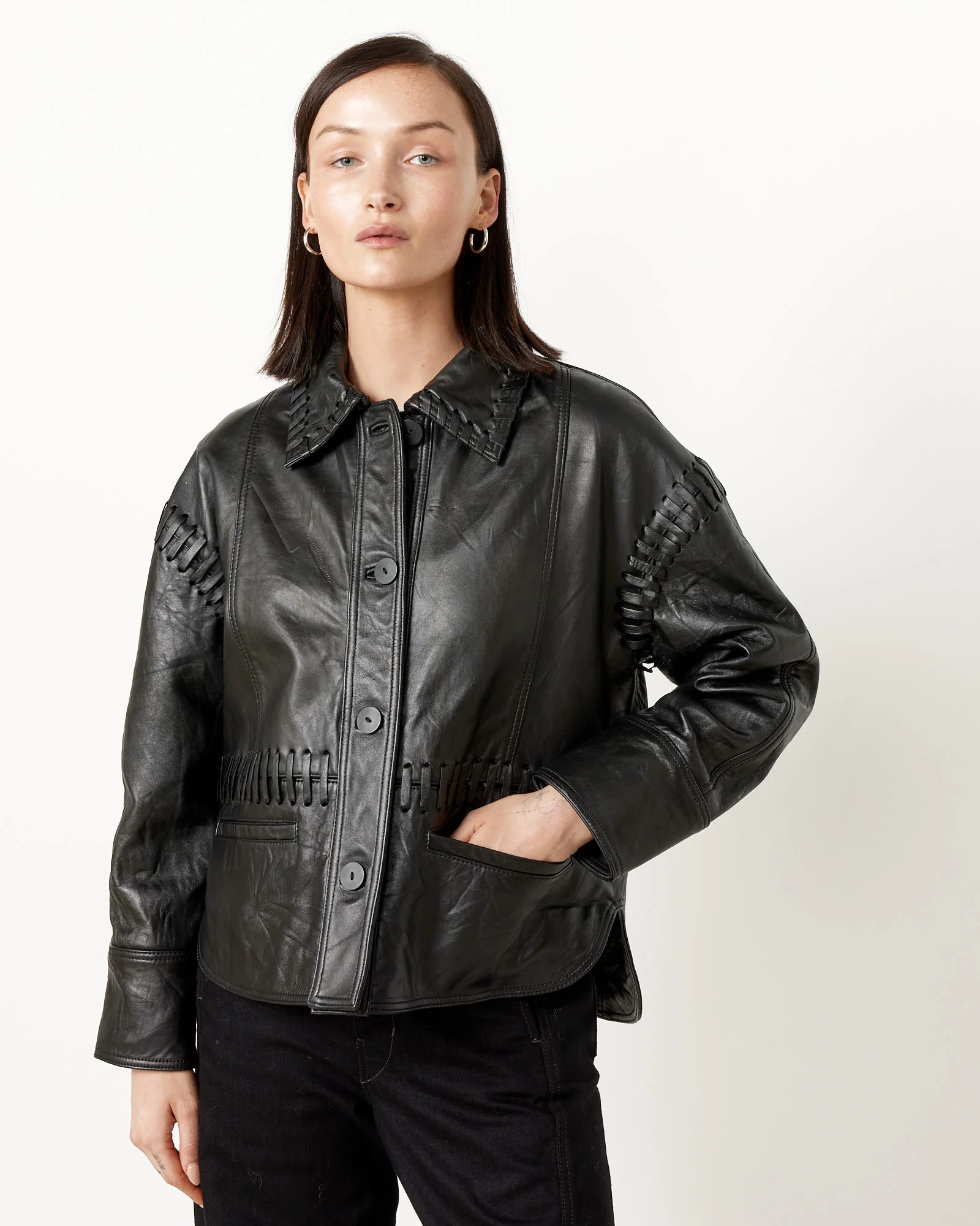 Recycled Leather Olivia Jacket - Image 3