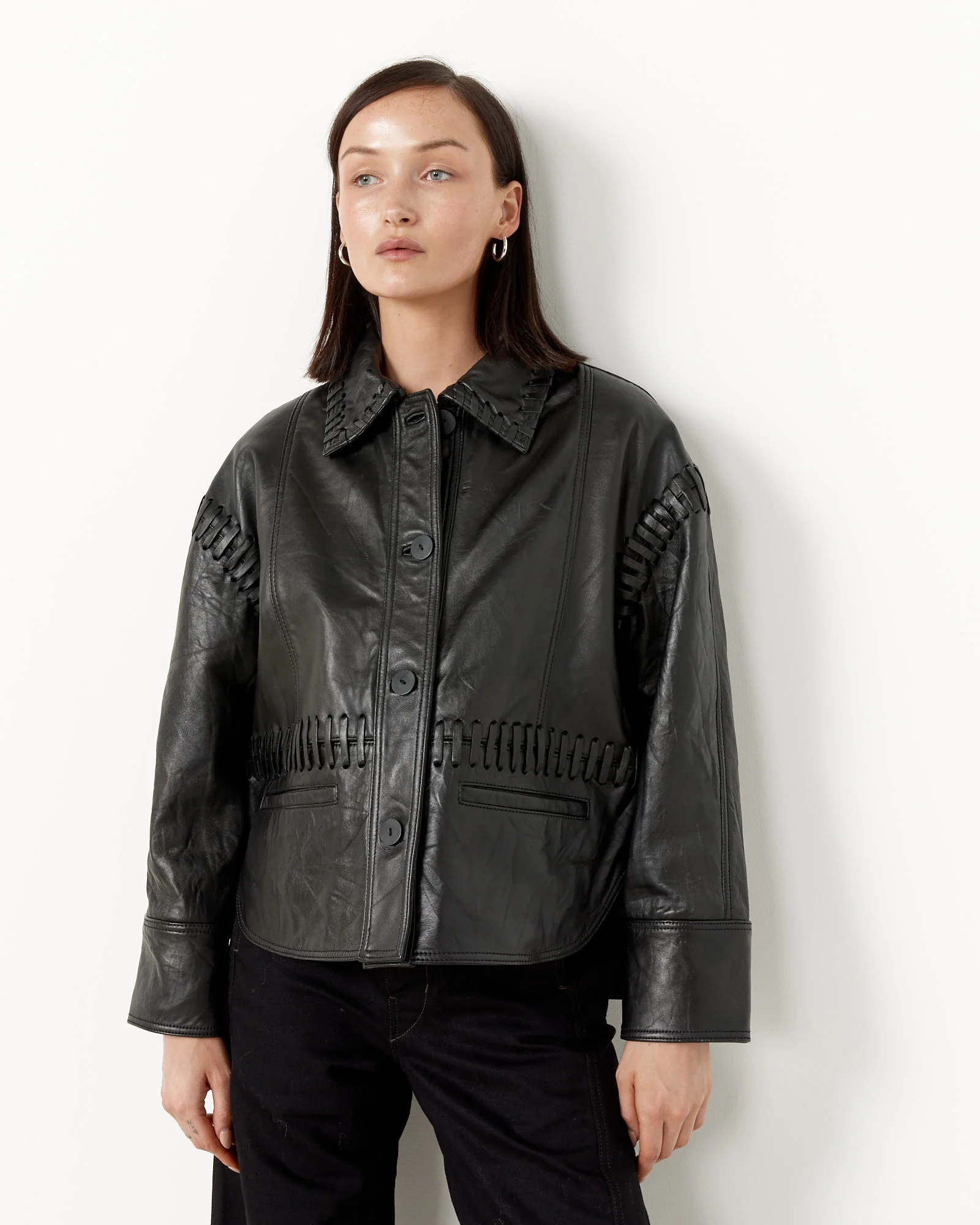 Recycled Leather Olivia Jacket - Image 5