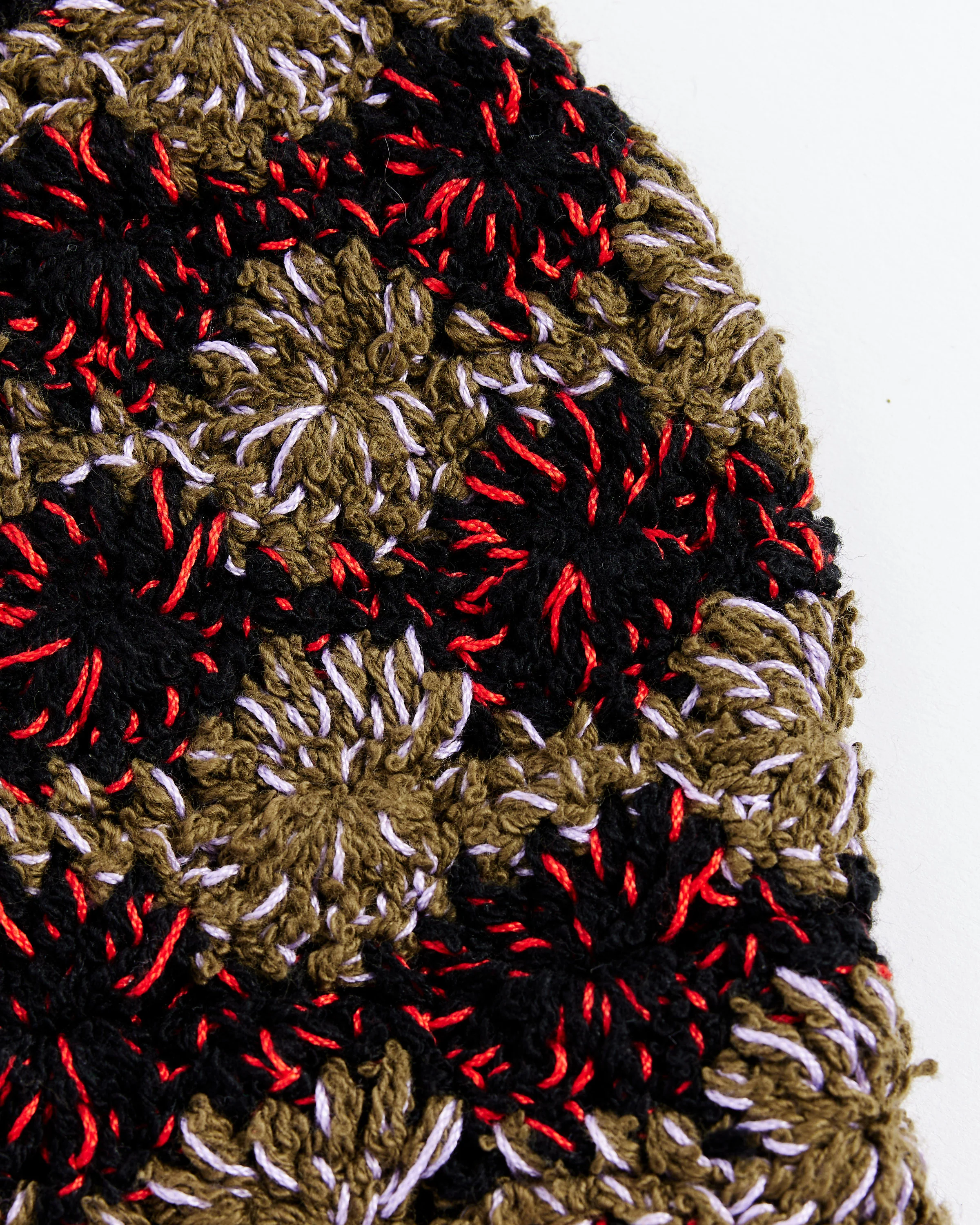 Capua Hat in Olive Multi - Image 2