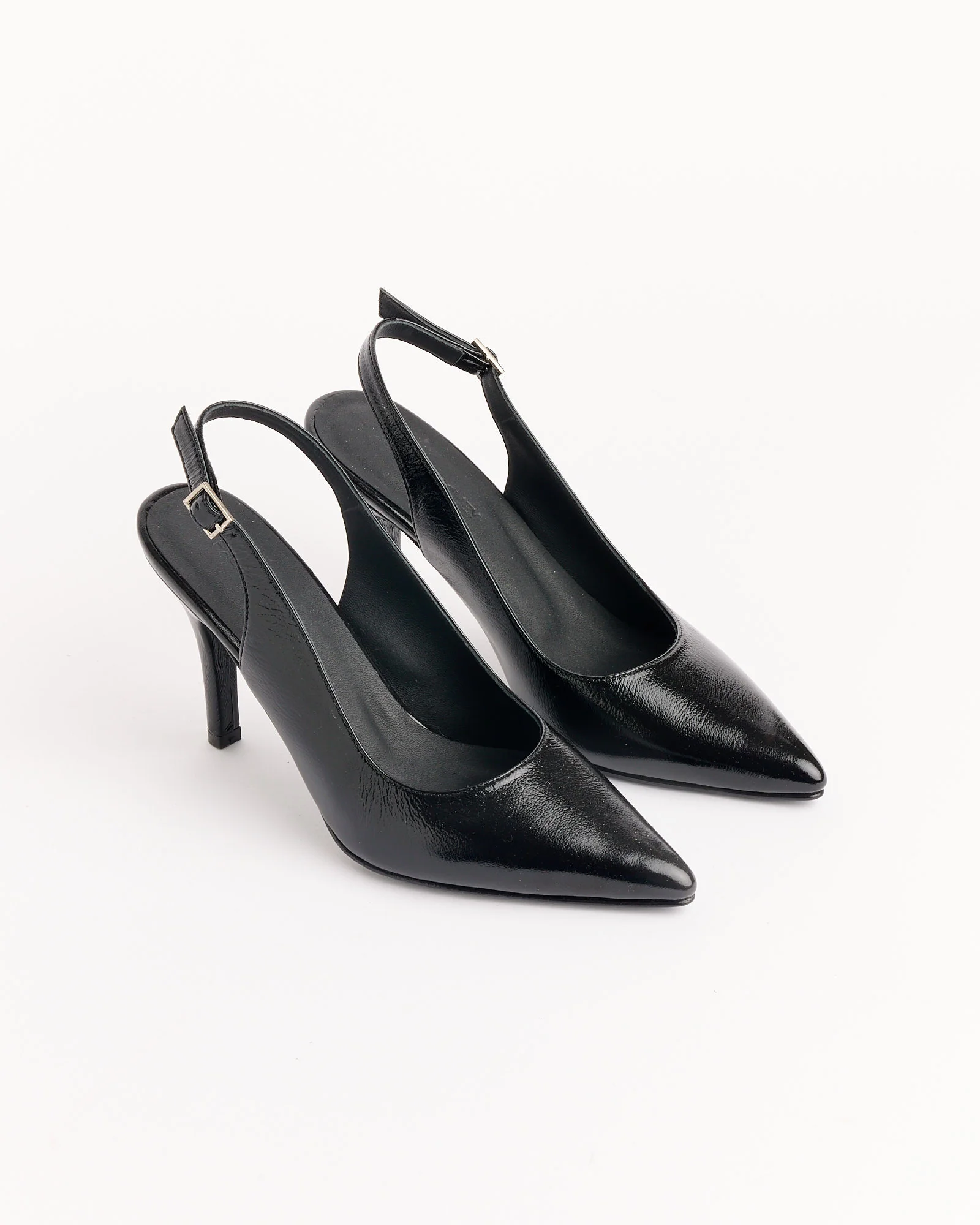 Cheke Sling Back Heel in Black - Image 3