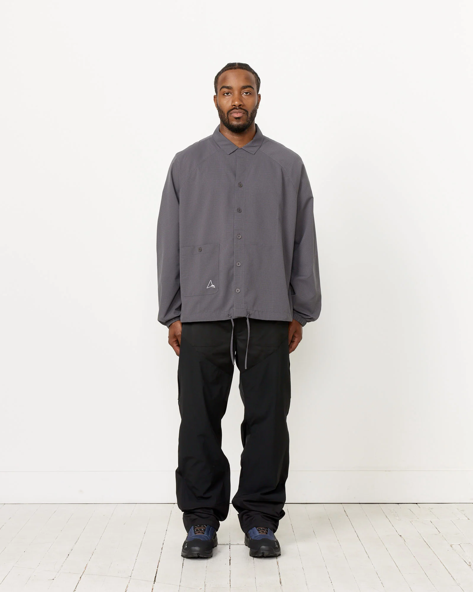 Perforated Shirt in Graphite - Image 2