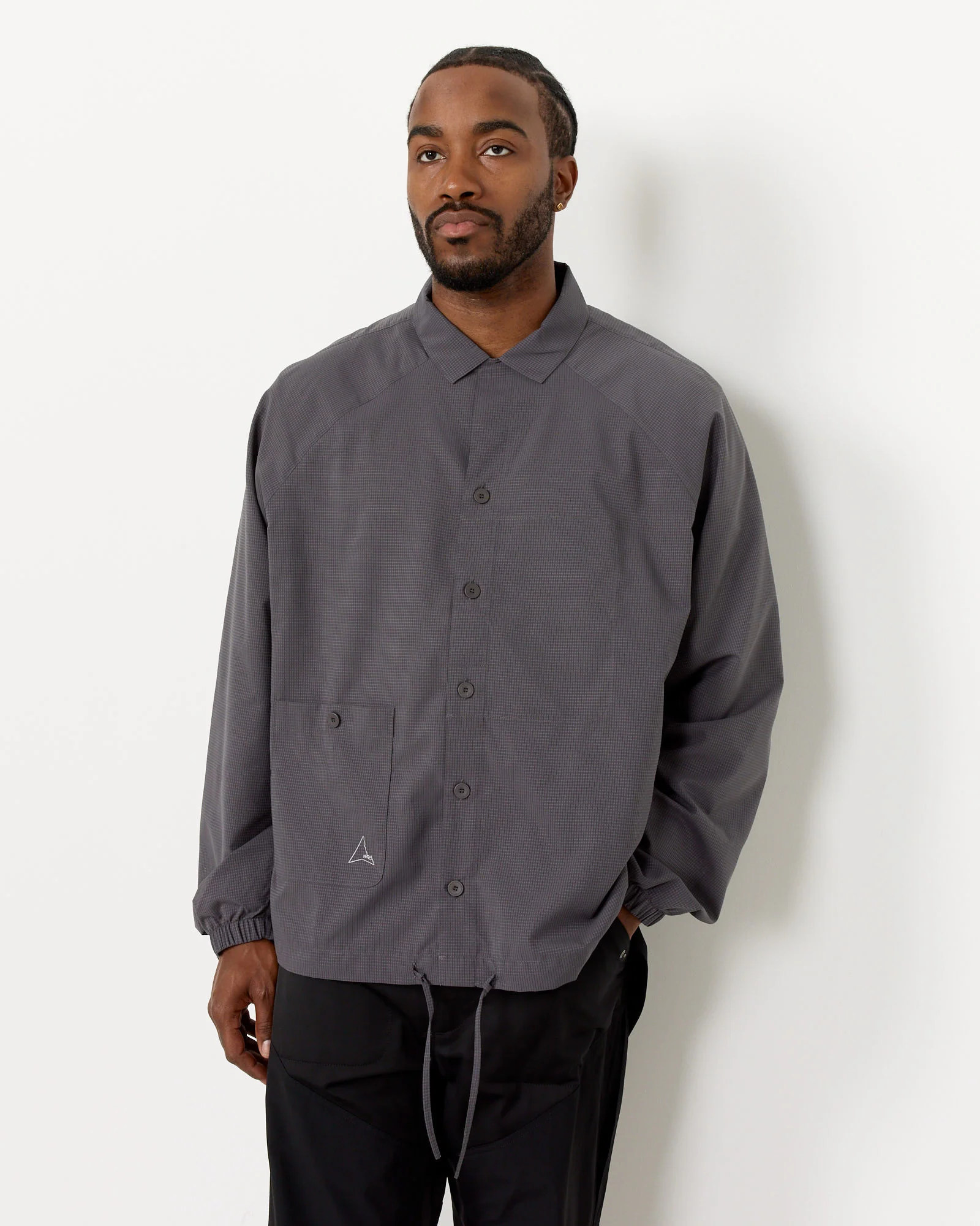Perforated Shirt in Graphite - Image 3