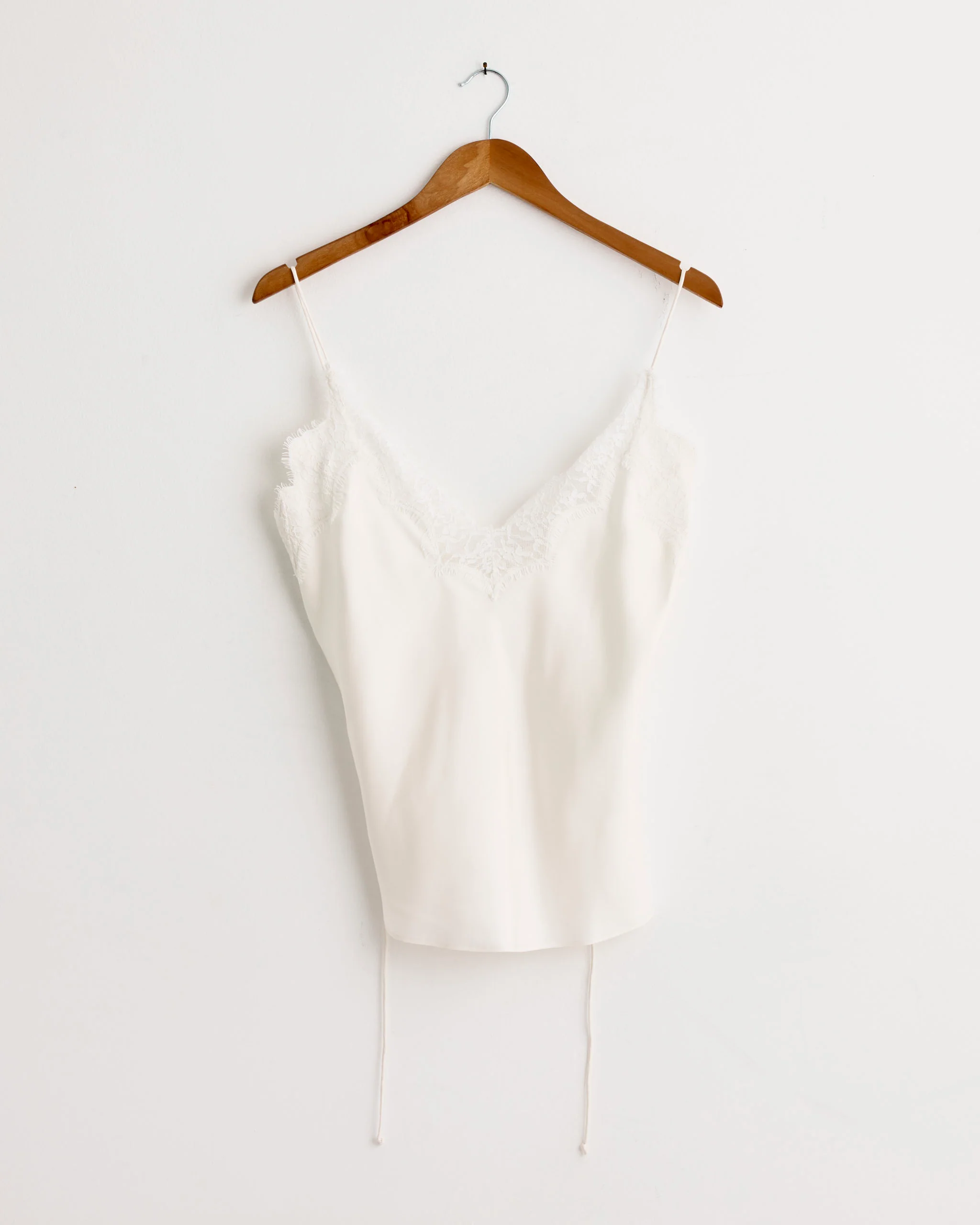 Lace Silk Camisole in Cream