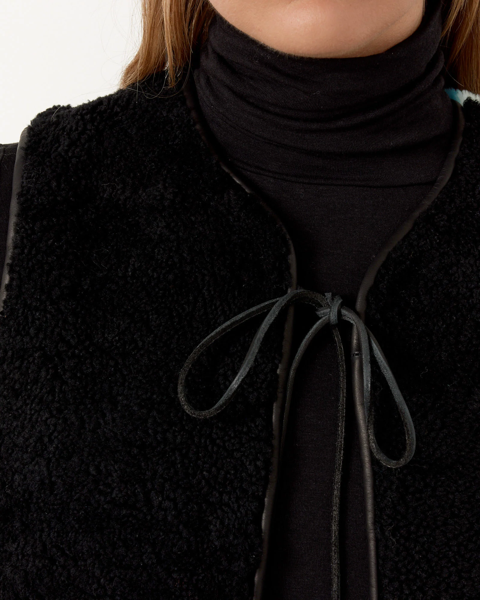 Reversible Shearling Vest - Image 5