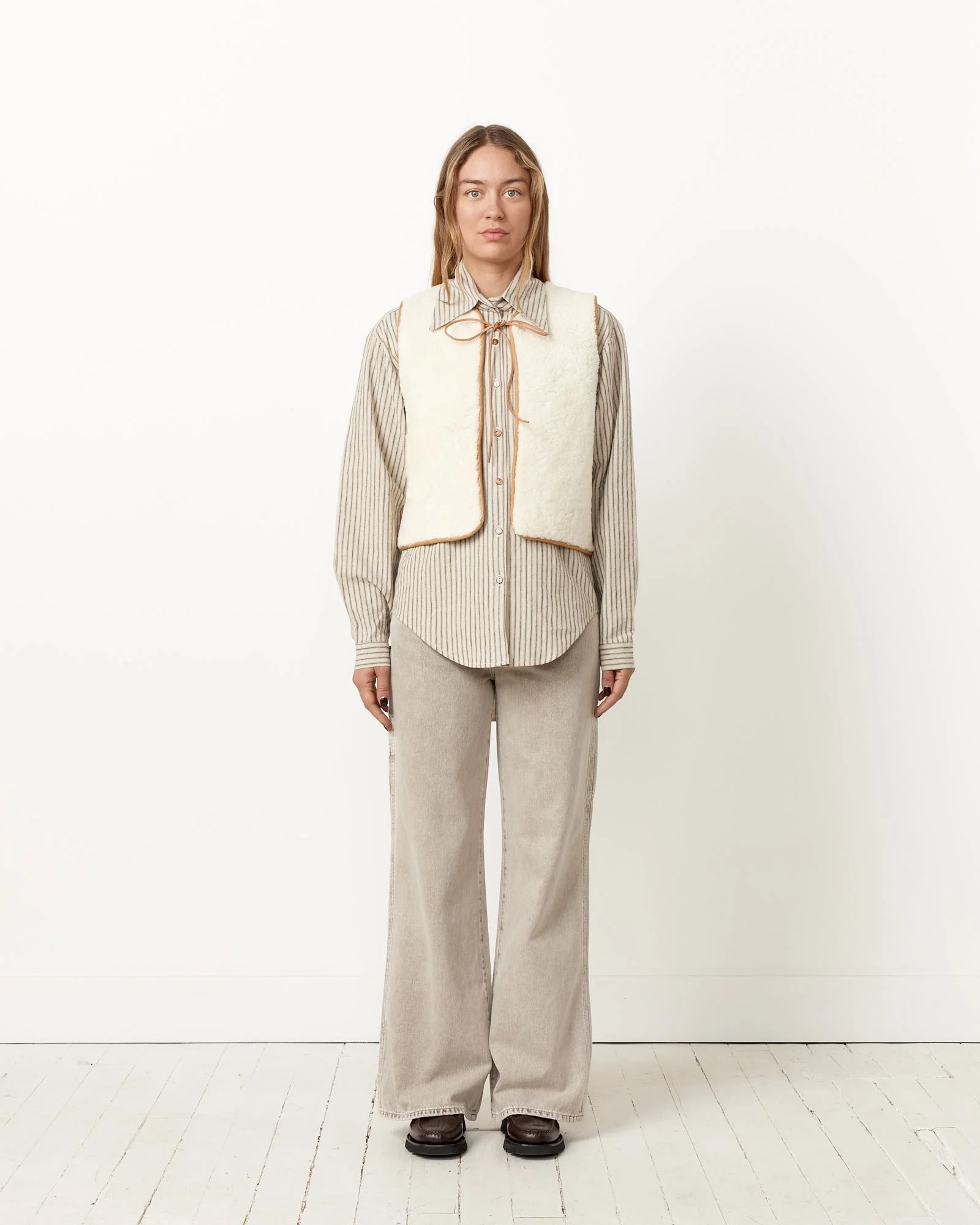 Reversible Shearling Vest - Image 8