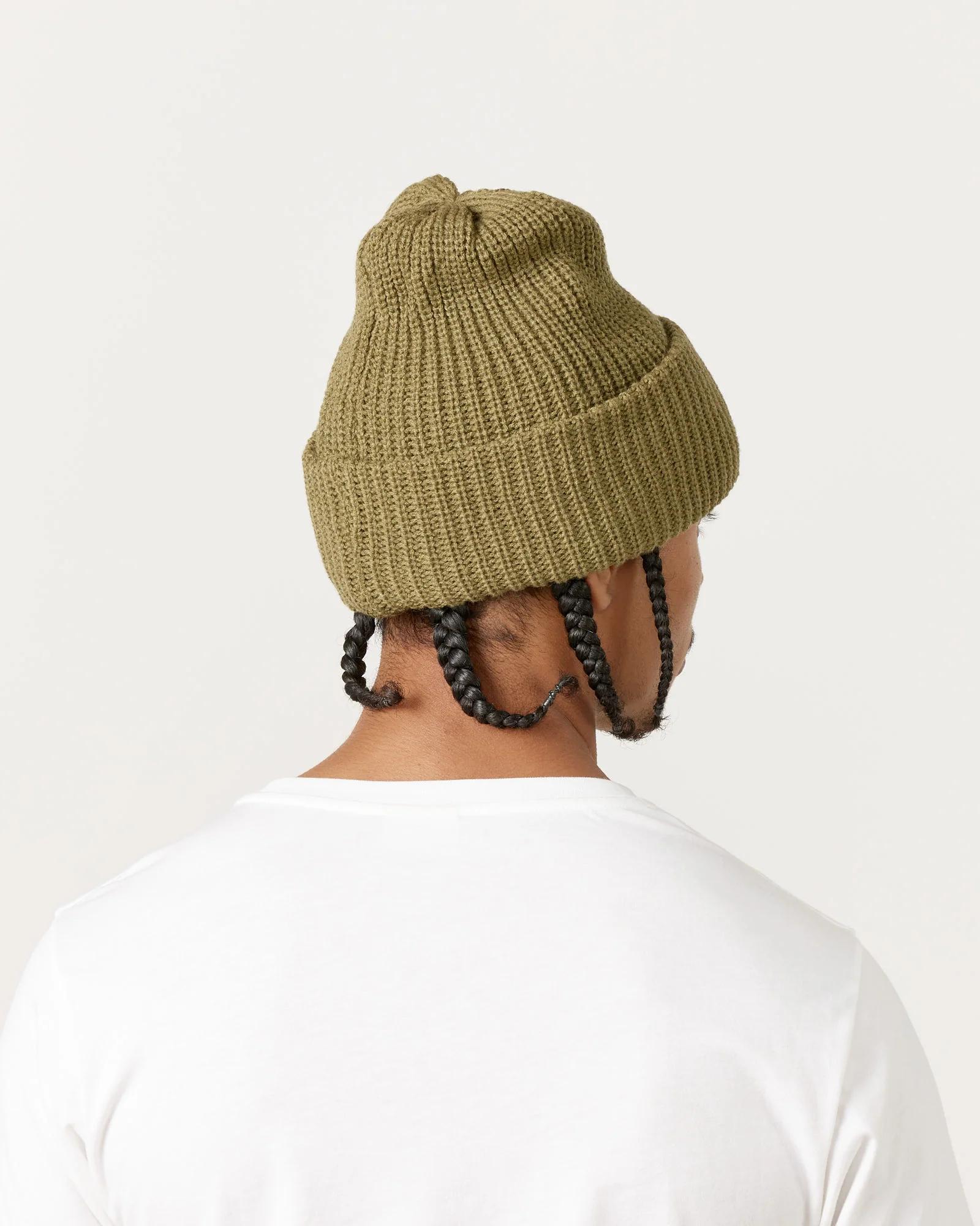 5075 Chunky Beanie in Light Olive - Image 5