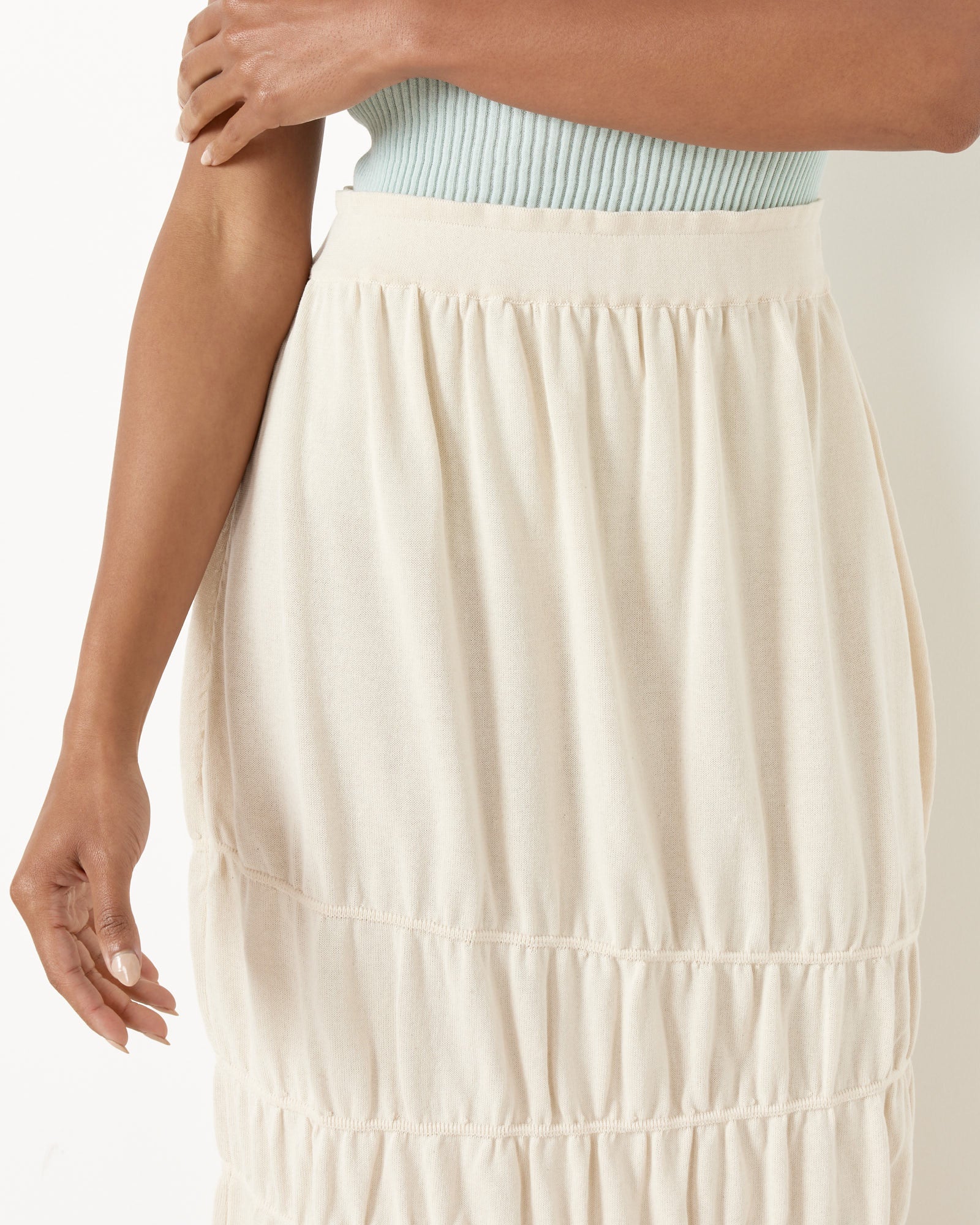 Asa Skirt in Chalk - Image 4