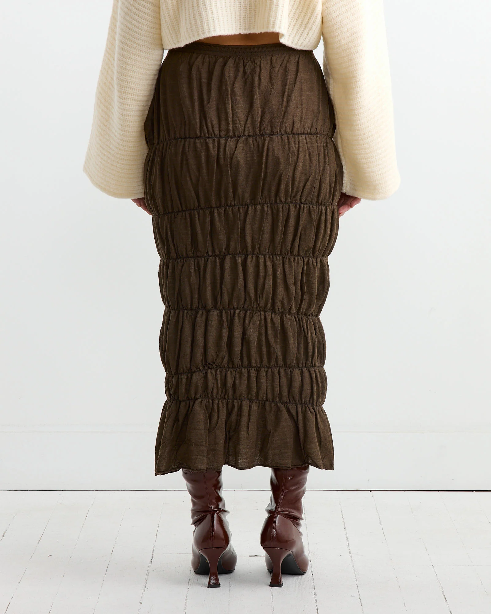 Cortina Skirt in Espresso - Image 3