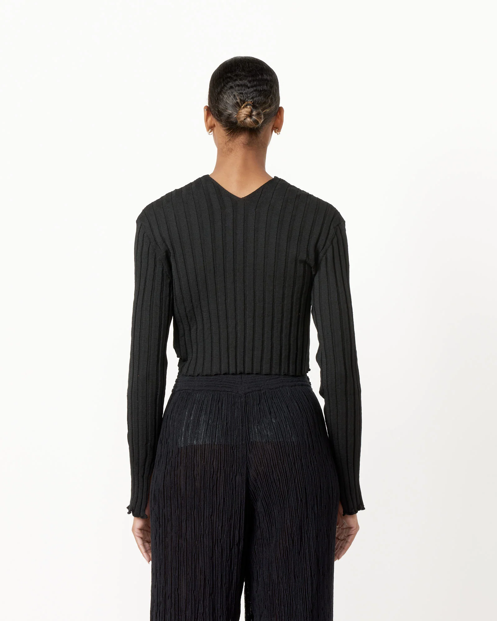 Hoyo Cardigan in Black - Image 3