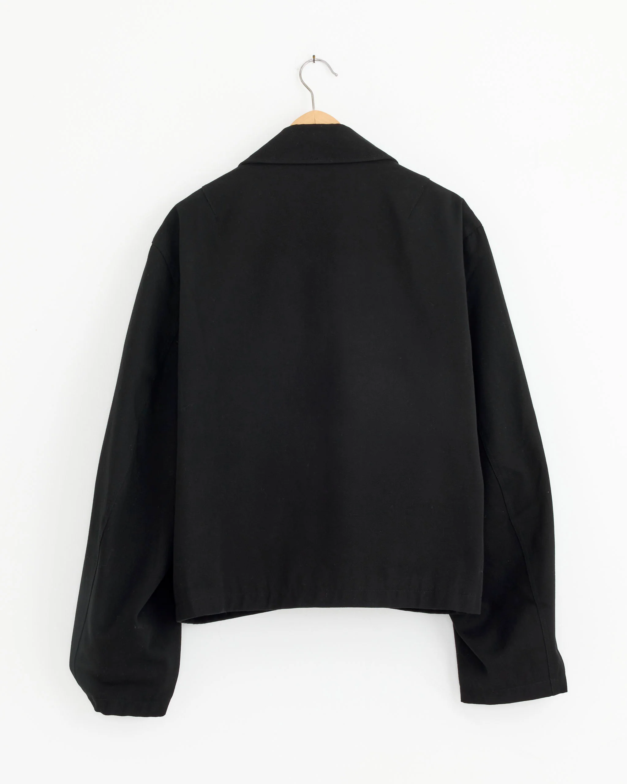 Sculptoral Blouson in Black - Image 3
