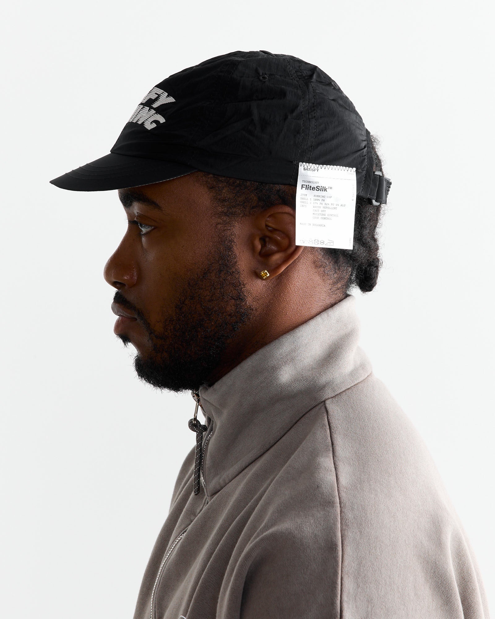 FliteSilk Running Cap in Black - Image 2