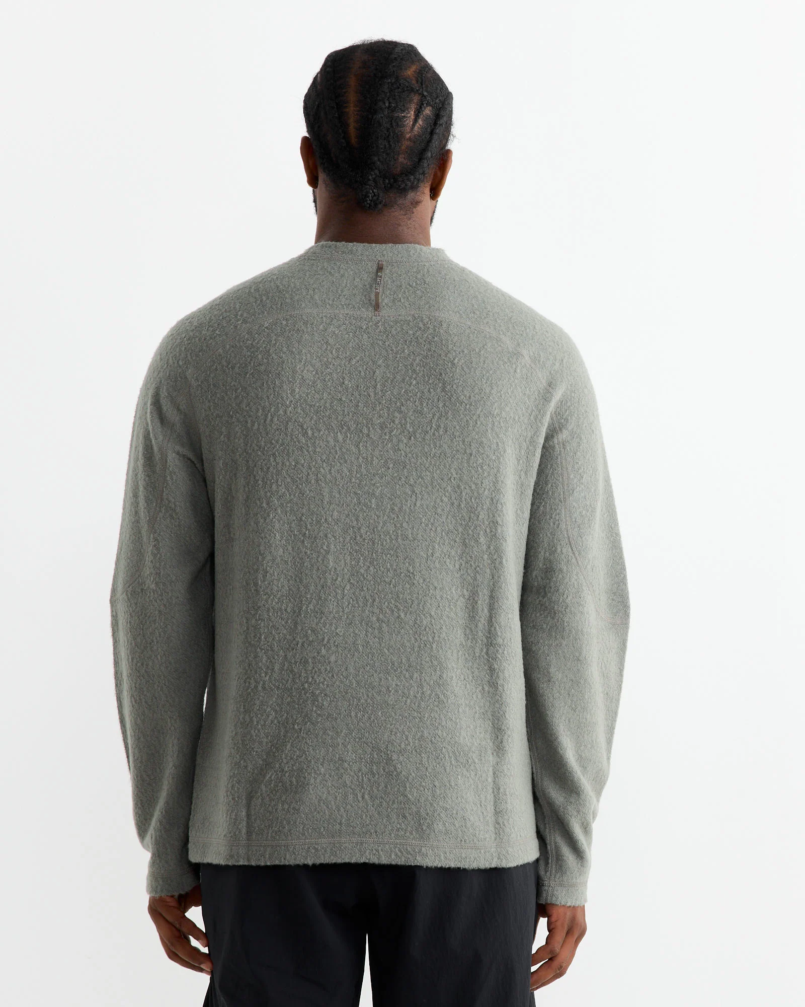 Fuzz Merino Long Tee in Vetiver - Image 4