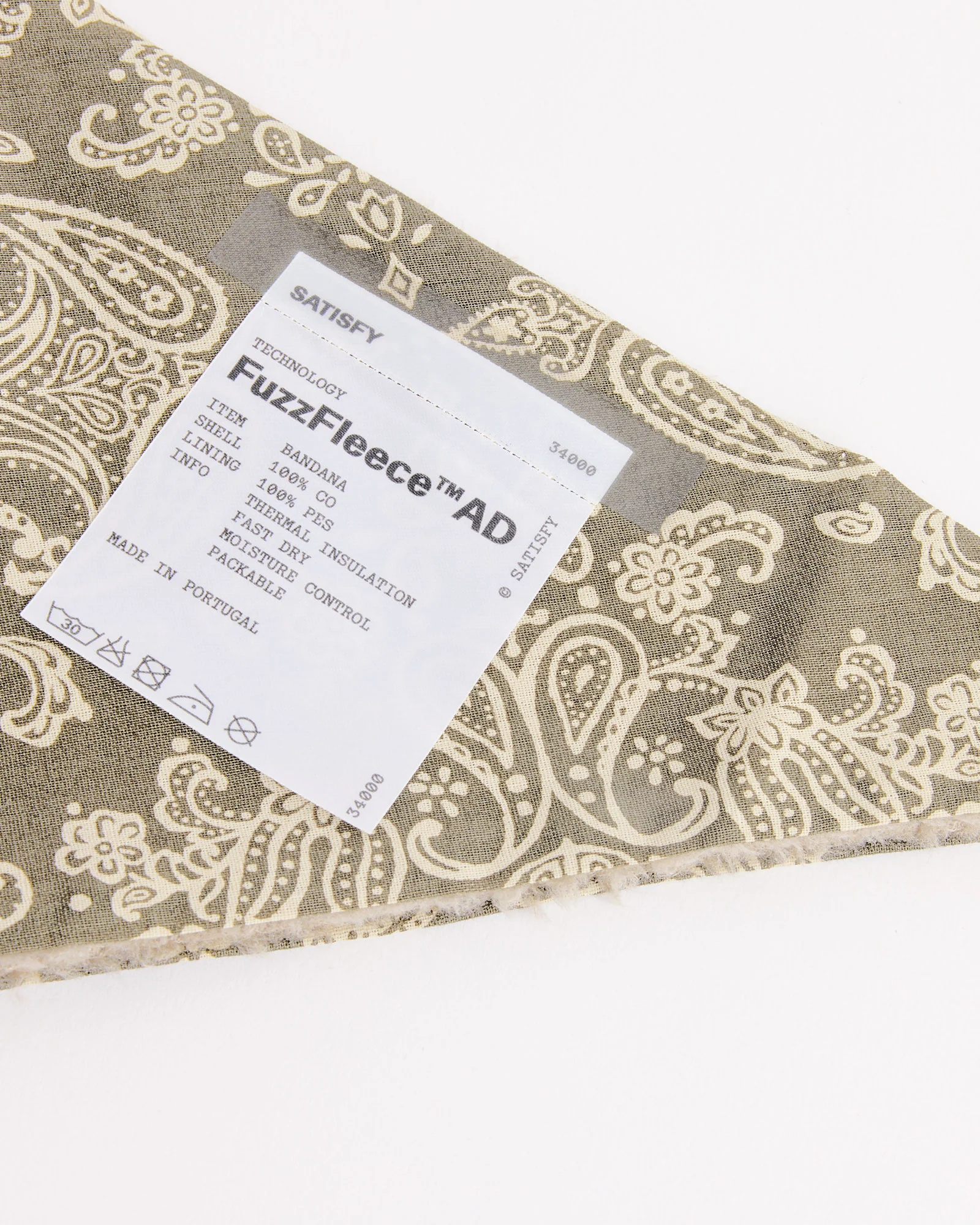 FuzzFleece AD Bandana in Khaki - Image 2