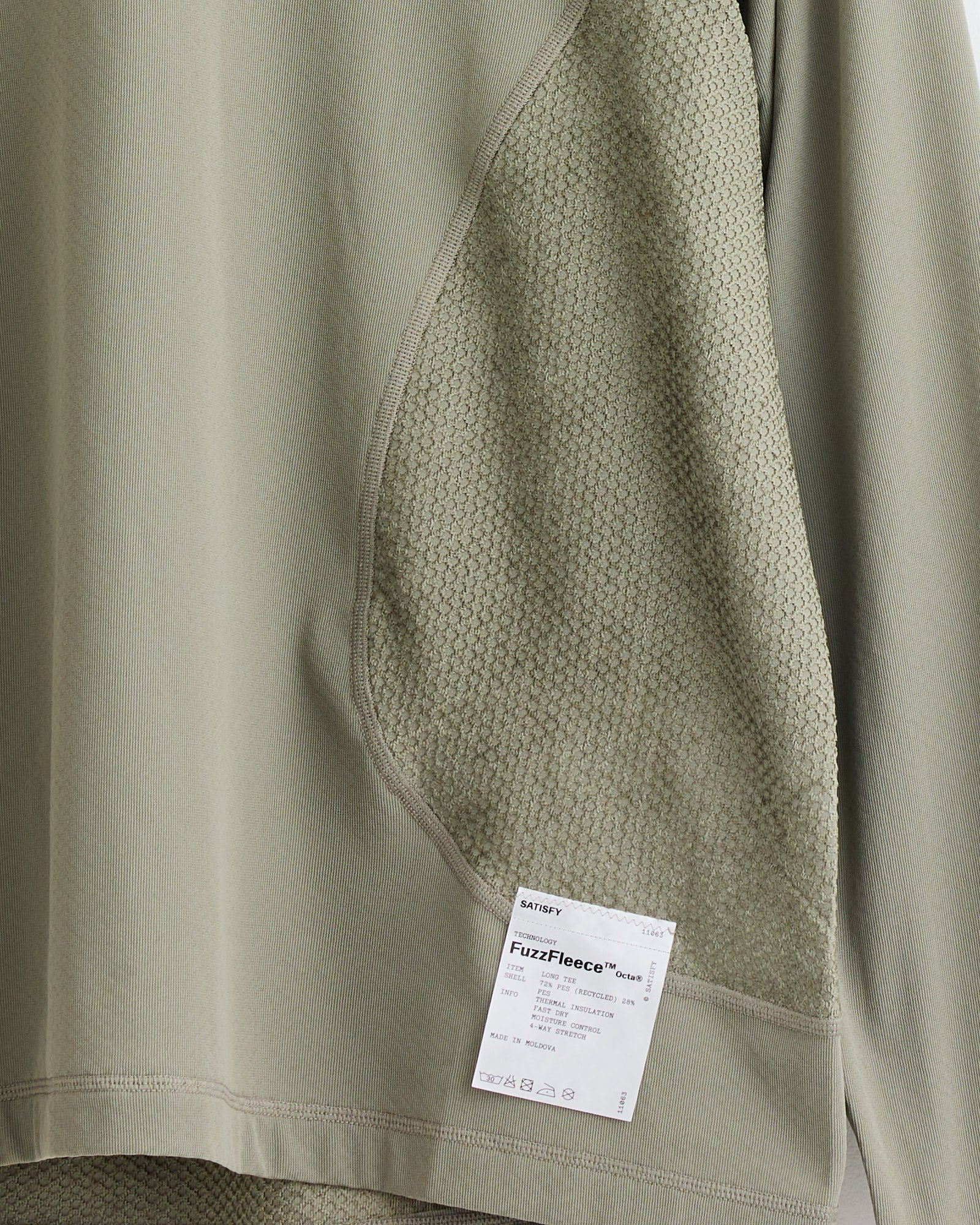 FuzzFleece Octa L/S T-Shirt in Vetiver - Image 2