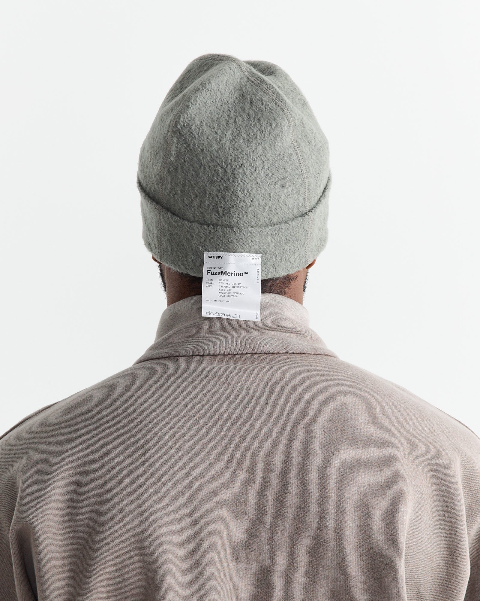 FuzzMerino Beanie in Vetiver - Image 5