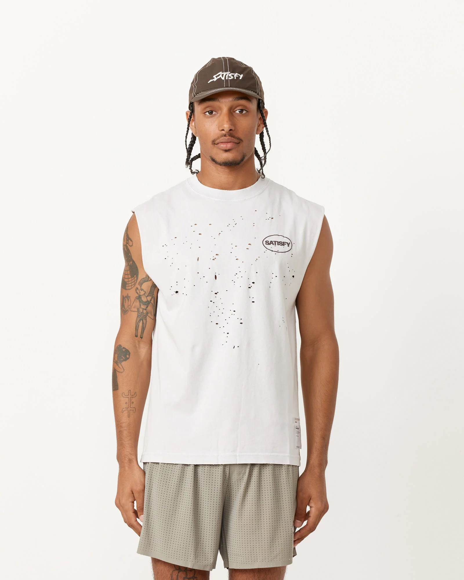 MothTech Muscle Tee in Aged Lunar Rock