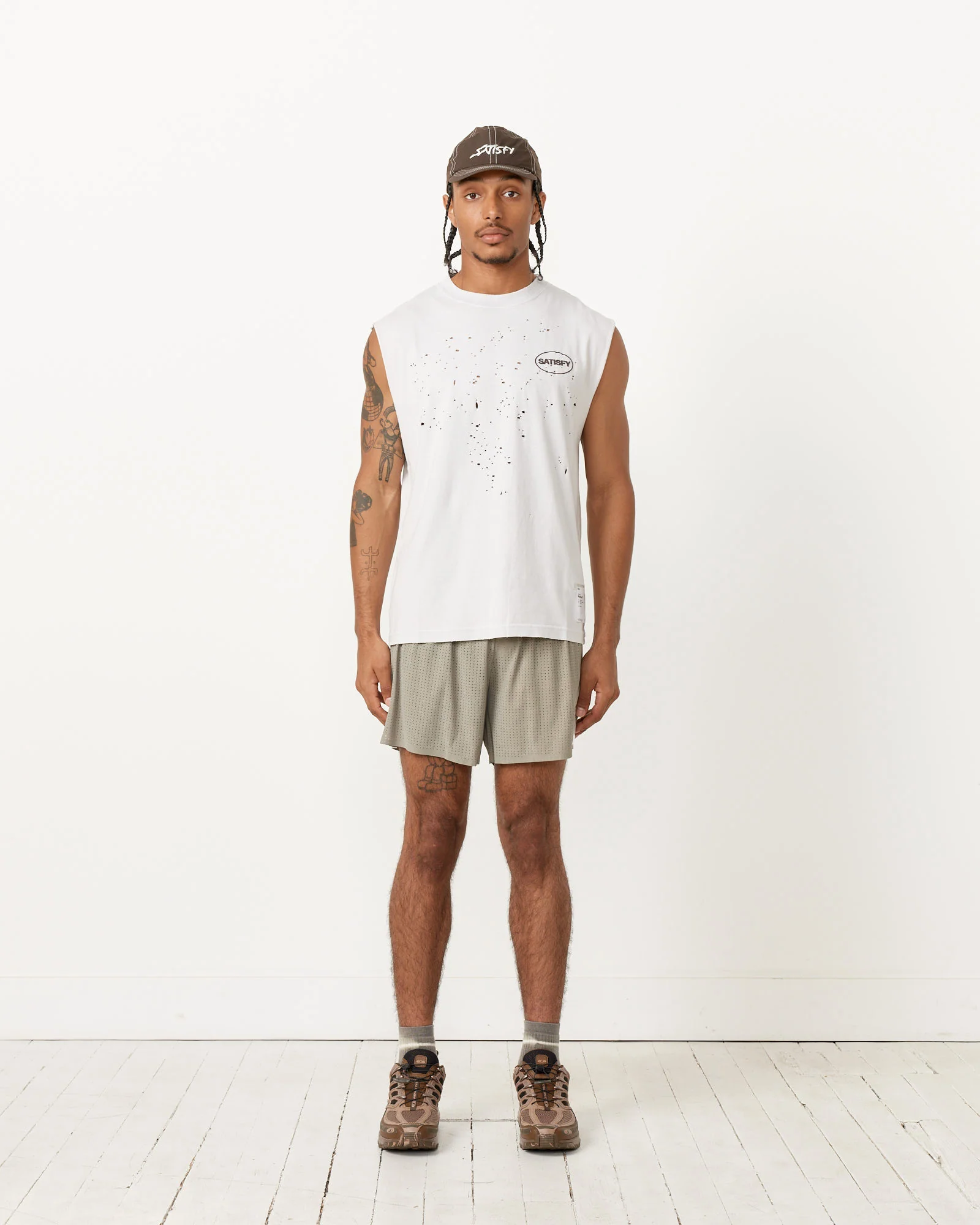 MothTech Muscle Tee in Aged Lunar Rock - Image 3