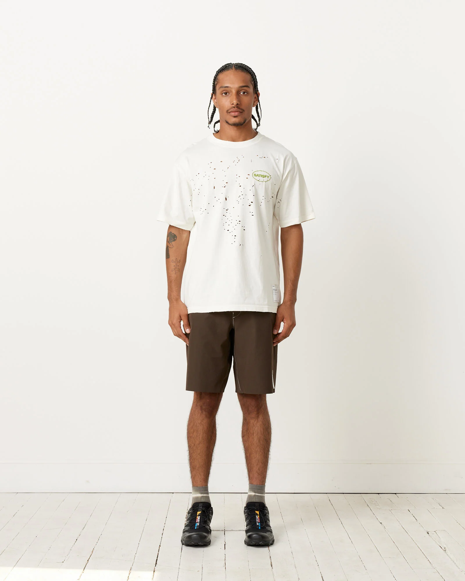 SRS MothTech T-Shirt in Off White - Image 3
