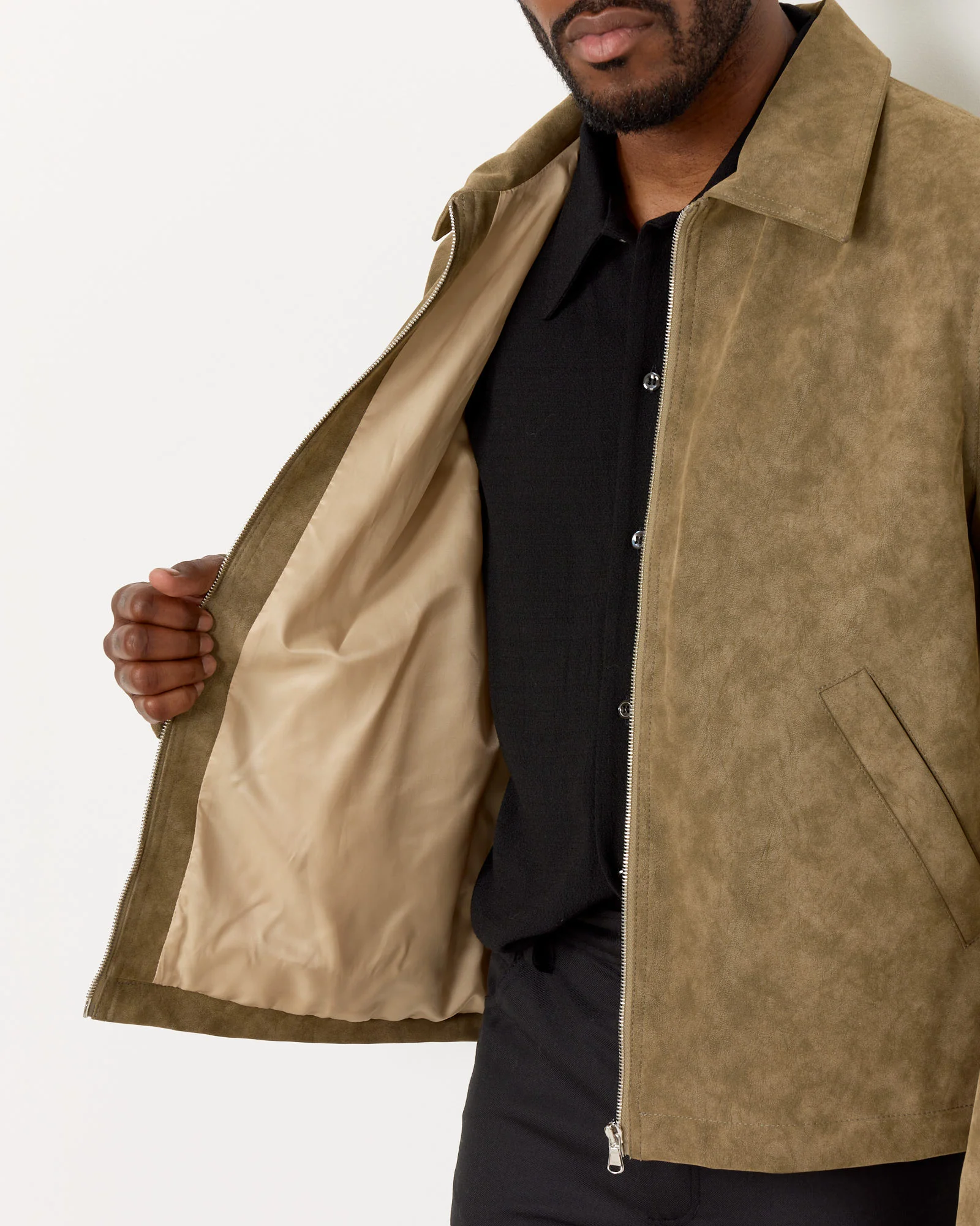 Bardem Jacket in Brushed Moss - Image 4