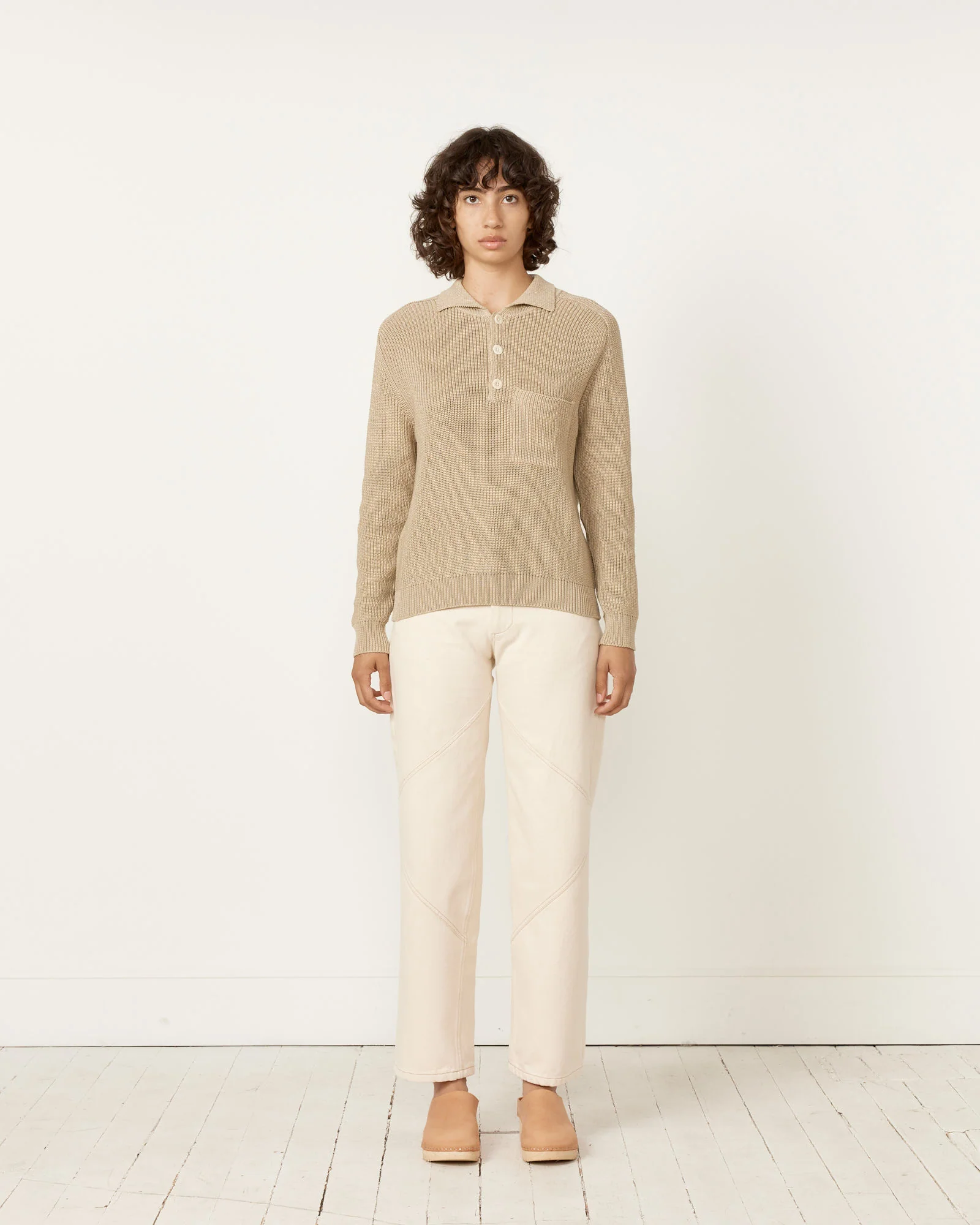 Saatchi Sweater in Greige - Image 2