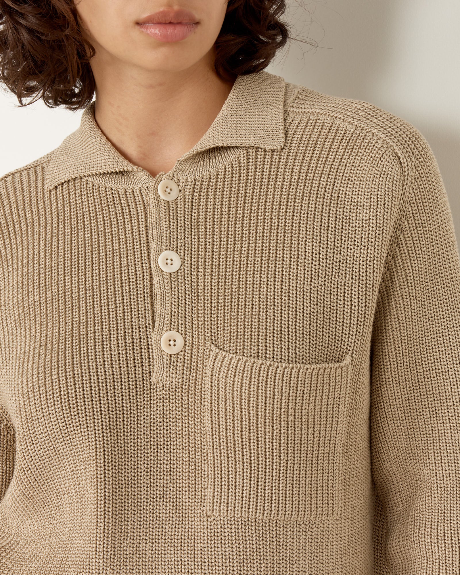 Saatchi Sweater in Greige - Image 4