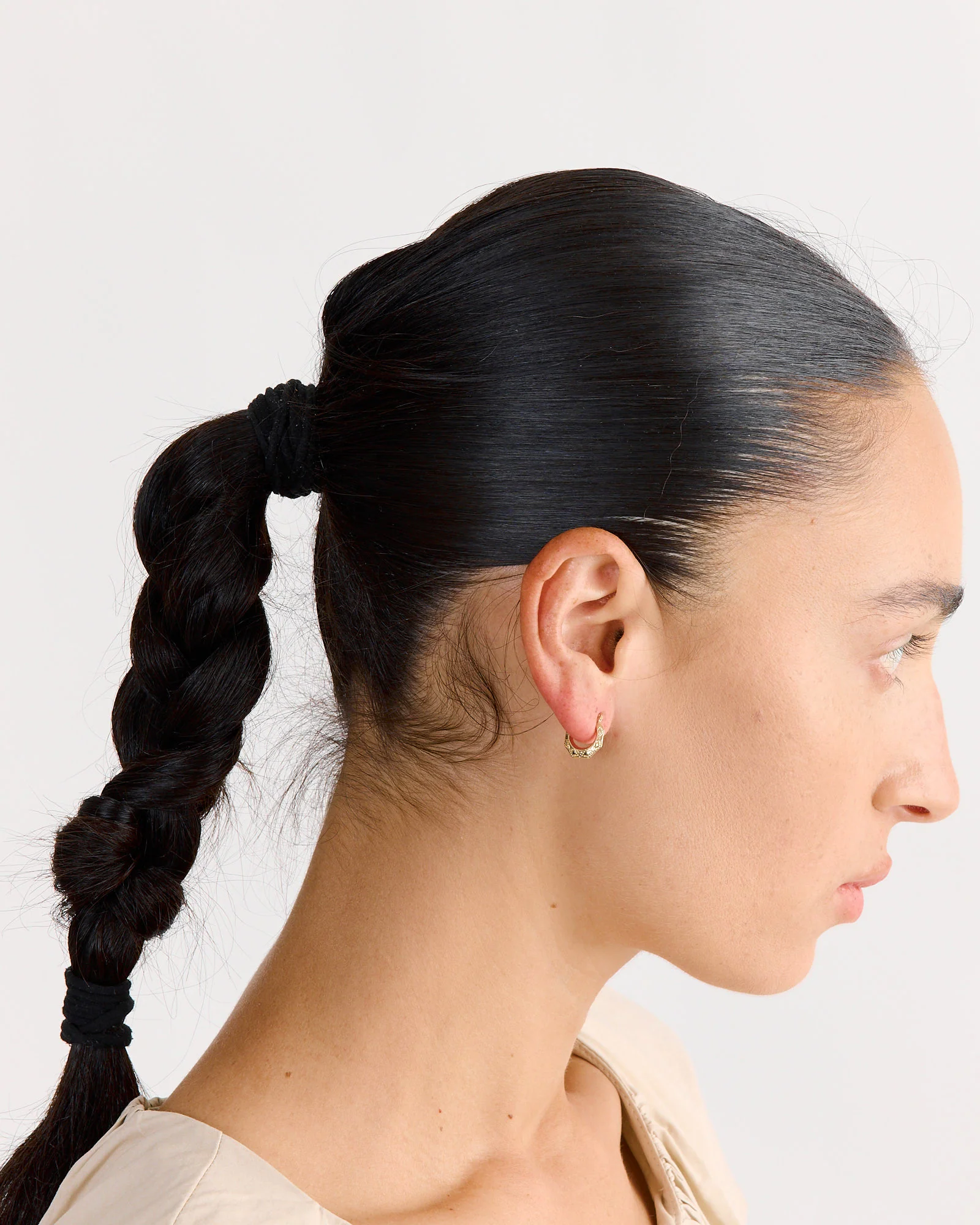 Mini Octagon Hoop Earring - Image 2