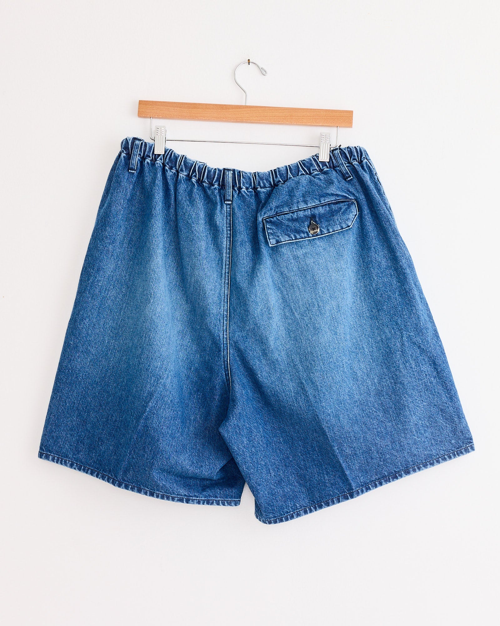 Circular Fatigue Short in Blue Denim Damaged - Image 3