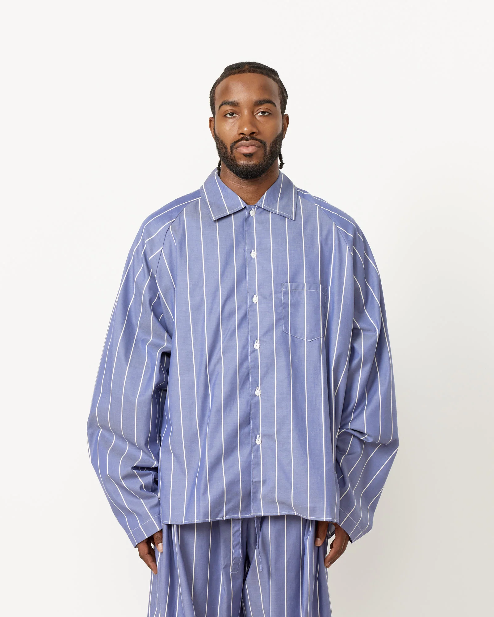 Essentials Pjs in Navy - Image 2