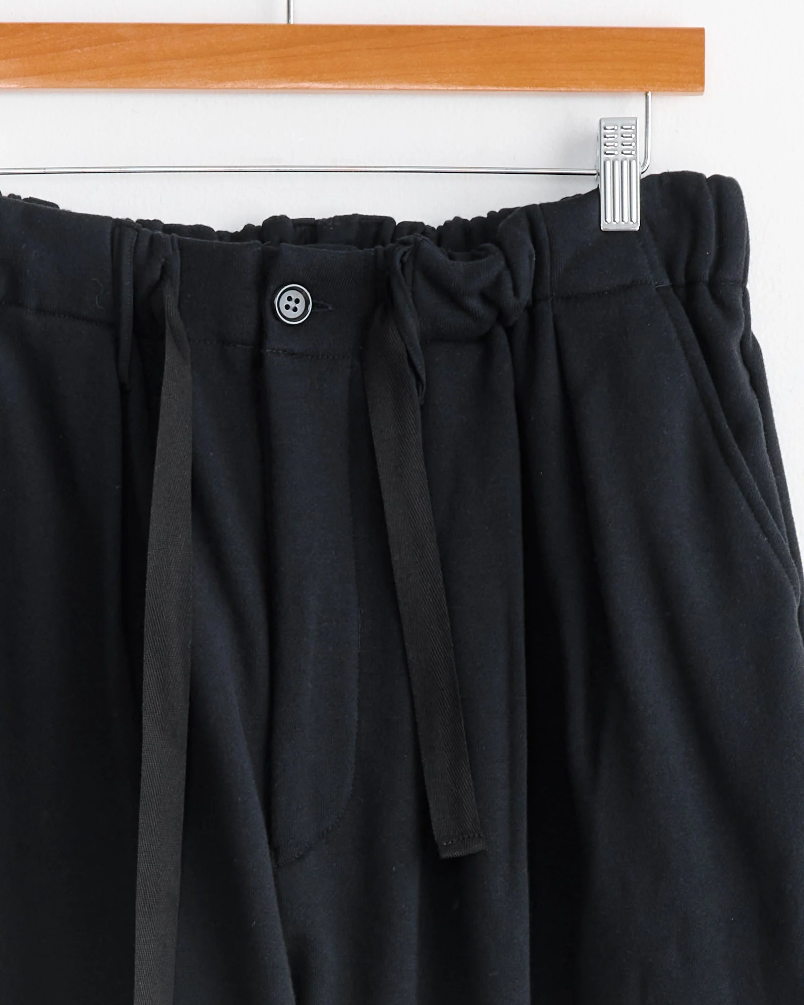 French Terry Baggy Trouser in Black - Image 2