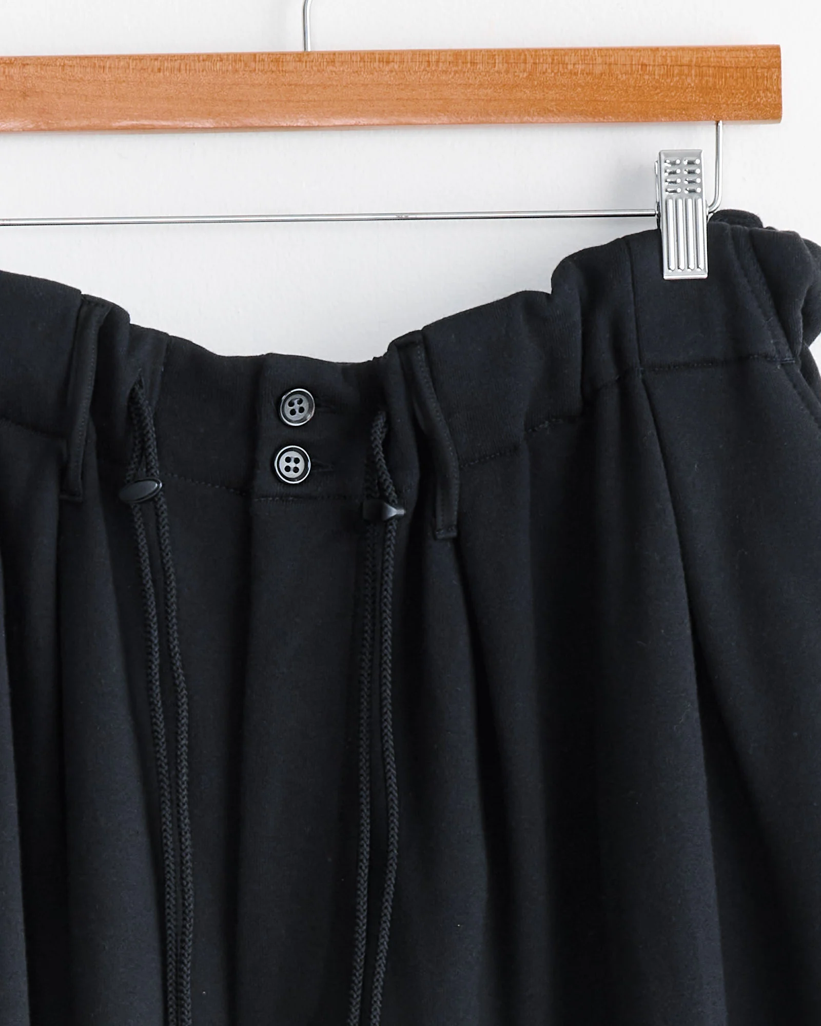 French Terry Circular Pant in Black - Image 2