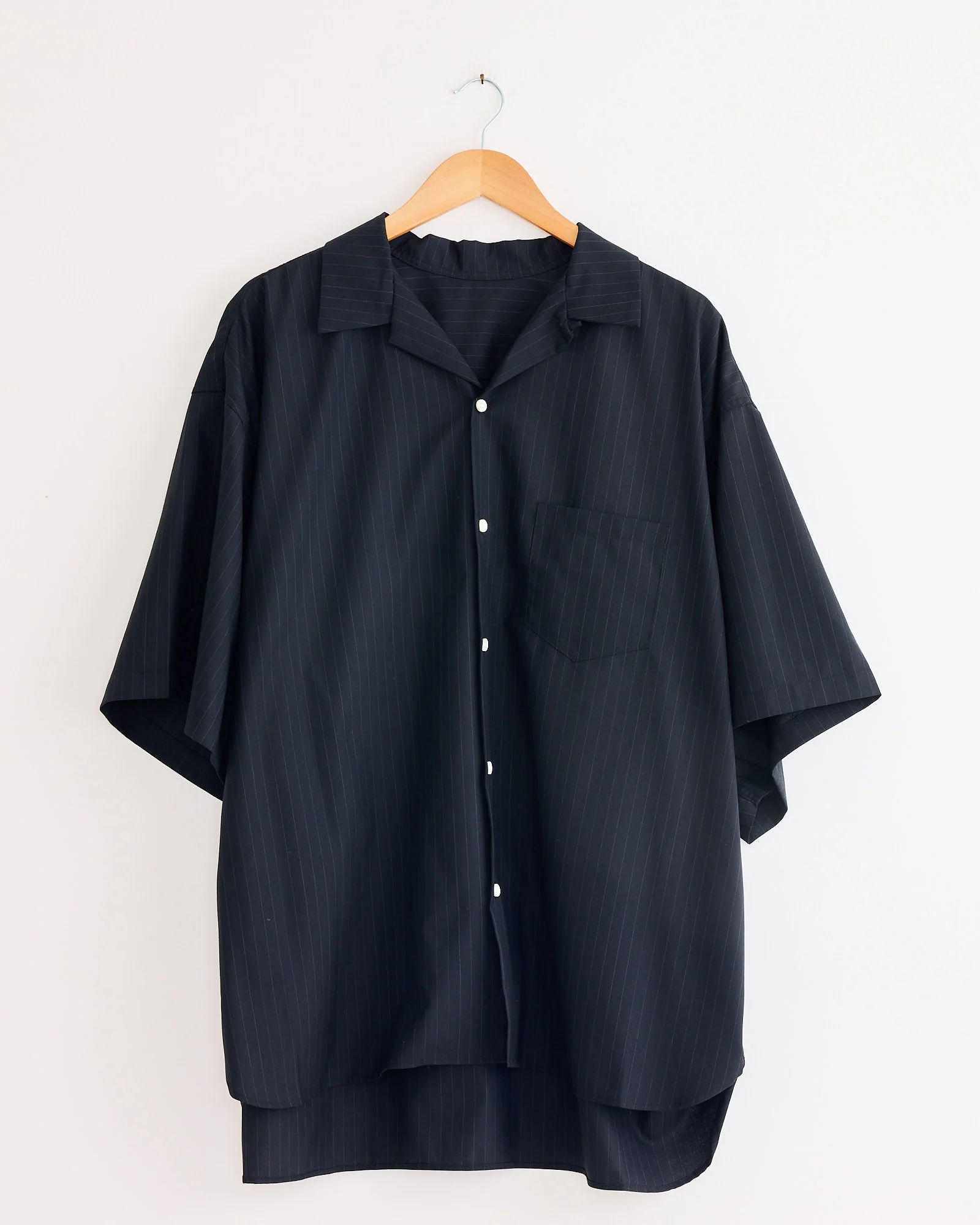 Re-Engineered Tropical Wool S/S Overshirt