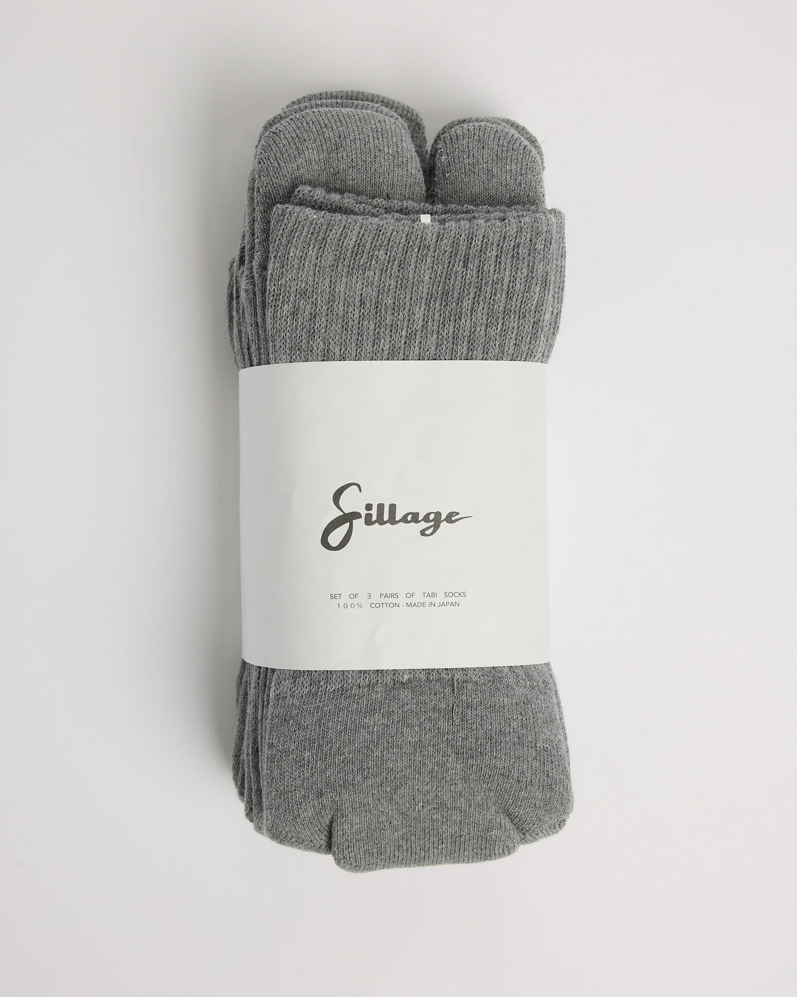 Tabi Socks Set of 3 in Grey
