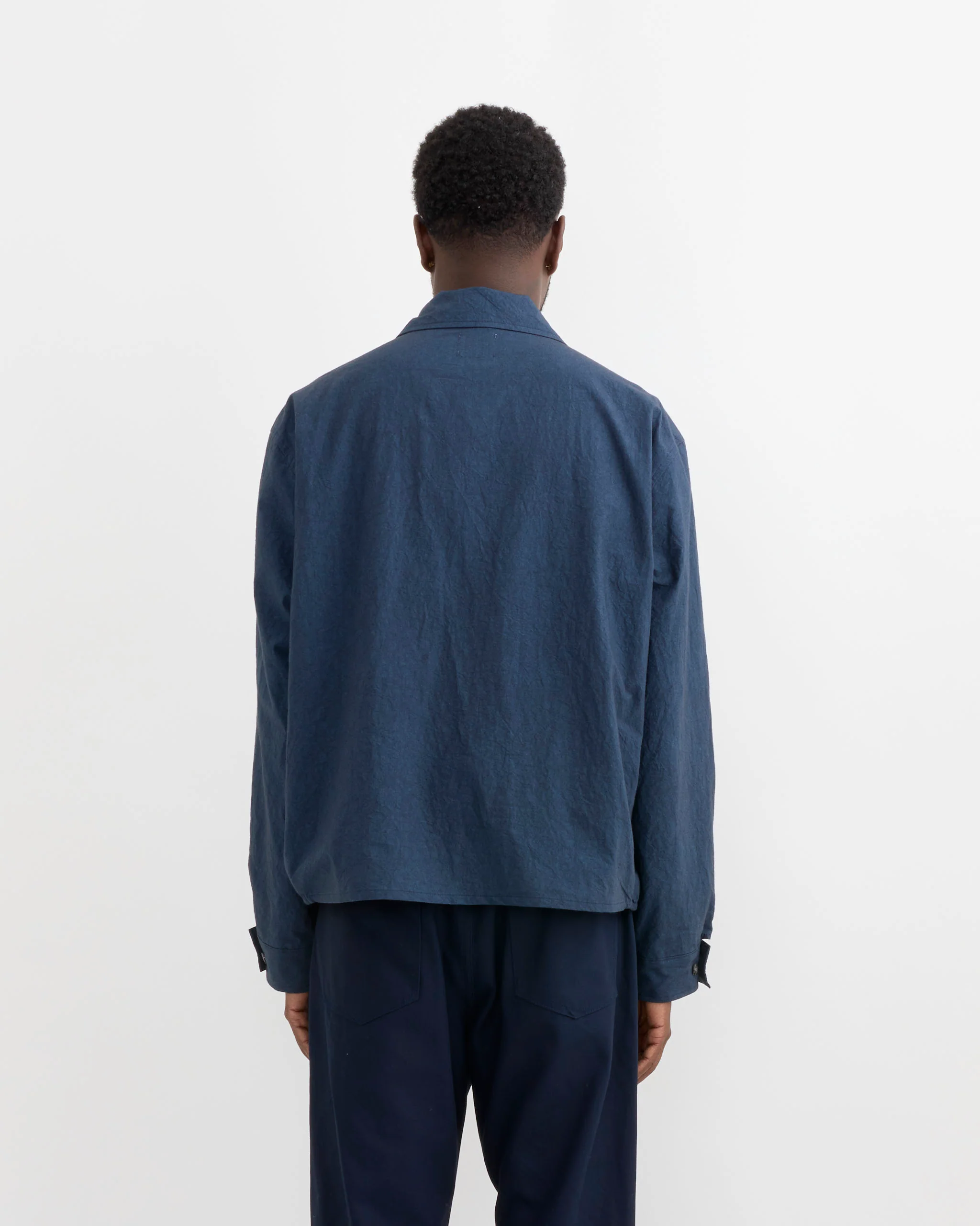 4H Jacket in Sun Dried Cotton Navy - Image 2