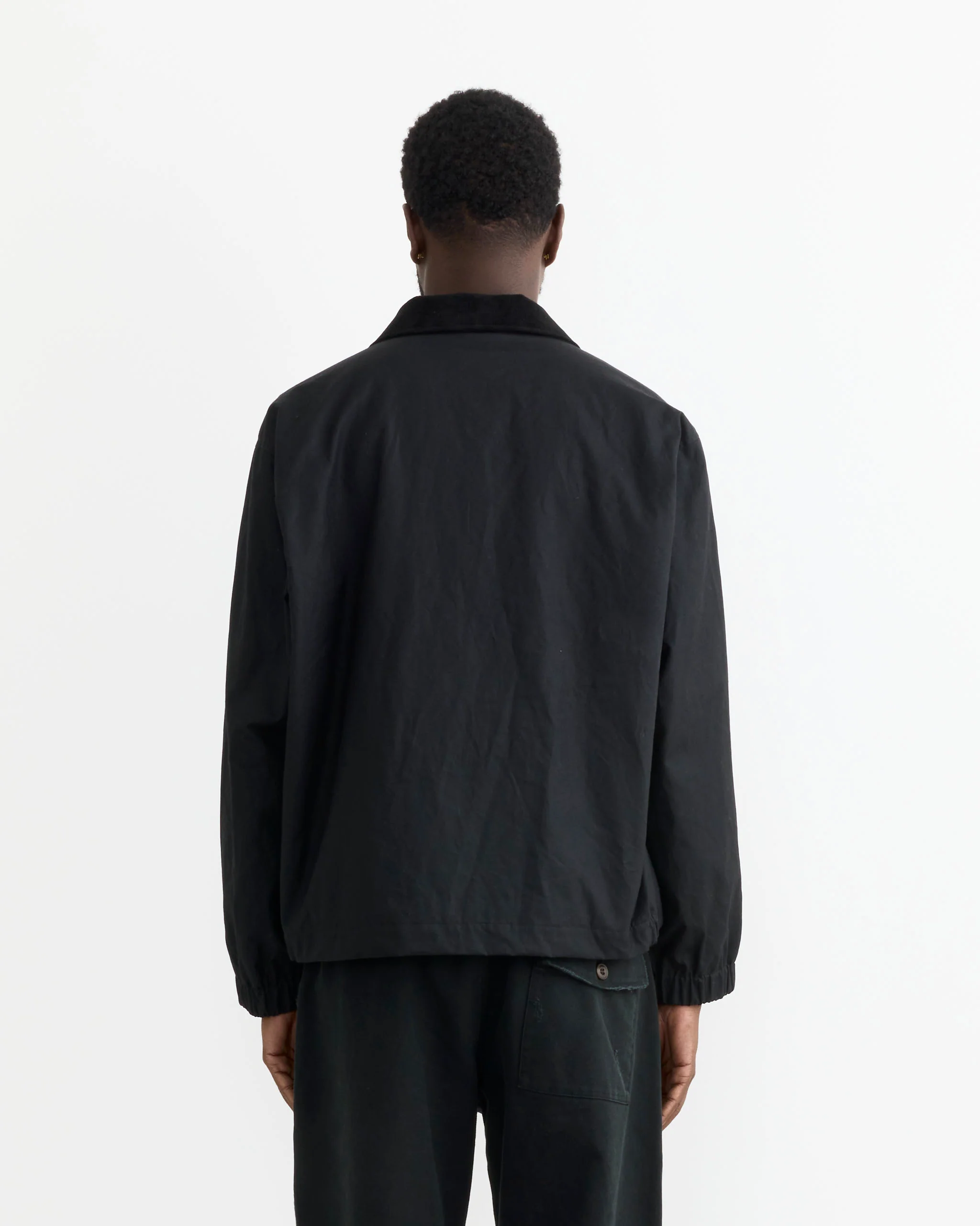 Blakey Jacket in Waxed Cotton Black - Image 3